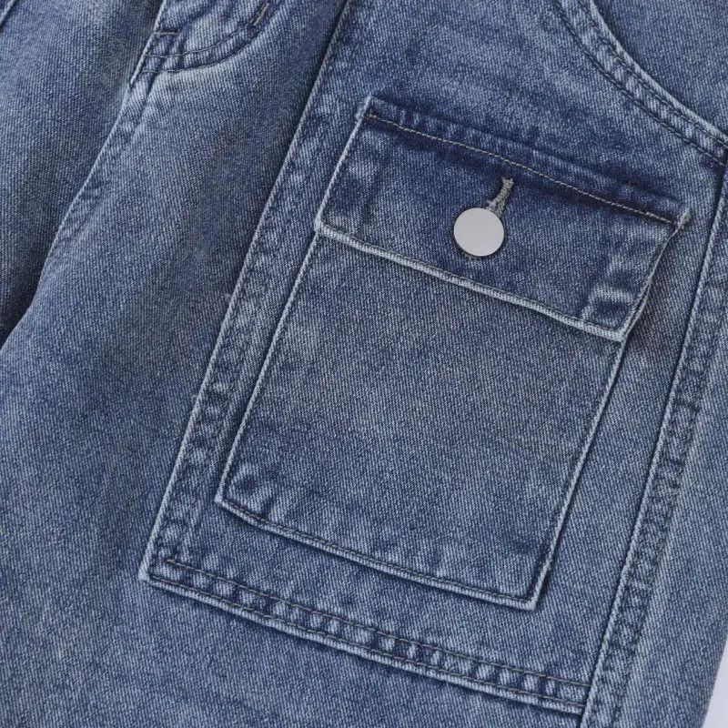 Japanese Brand Retro loose high street zipper jeans Size US 32 / EU 48 - 5 Thumbnail