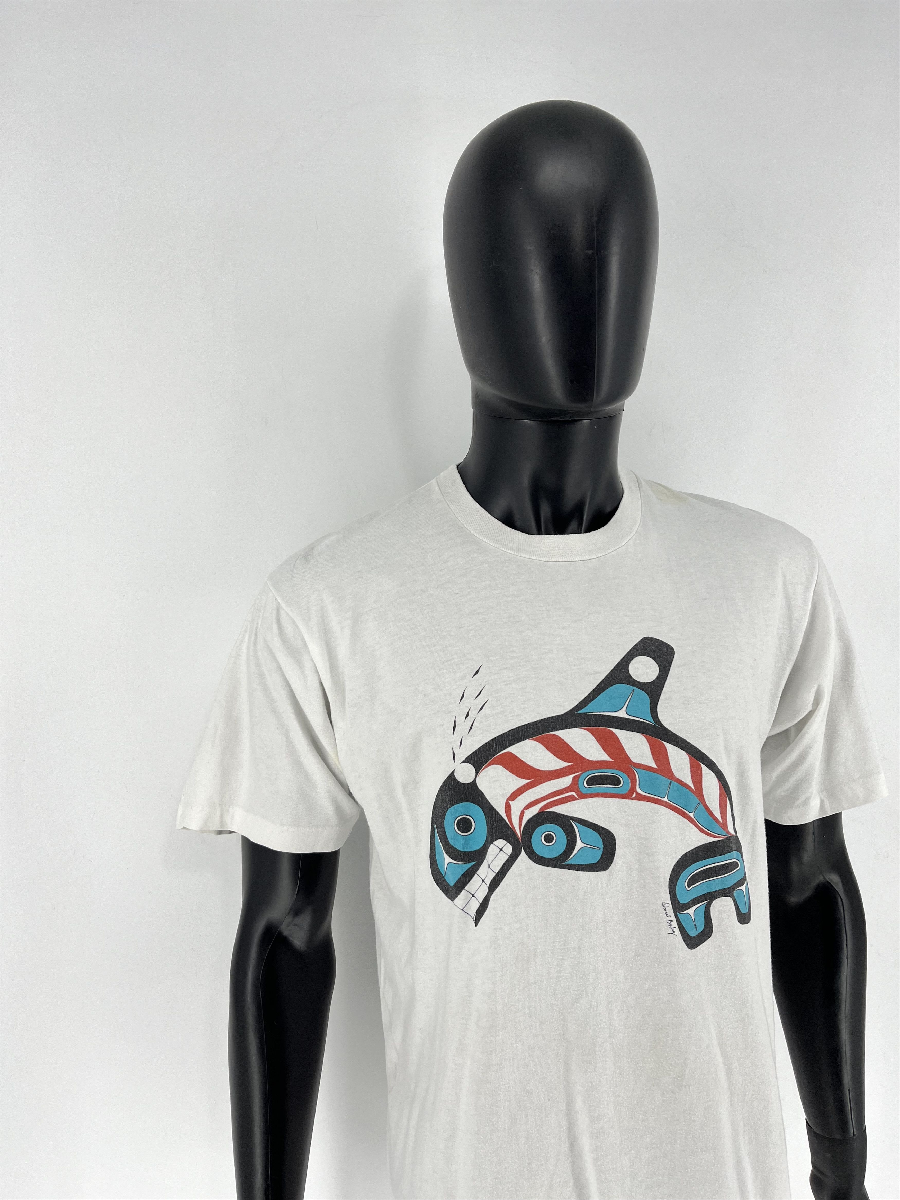 Vintage Vintage 90s Orca Killer Whale Pacific Daud Boxley Worldwide Size US XL / EU 56 / 4 - 4 Thumbnail