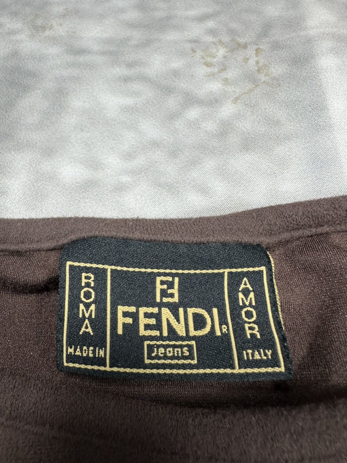 Fendi Vintage Fendi Jeans Long Sleeve Stretchable Shirt Size XL / US 12-14 / IT 48-50 - 7 Thumbnail