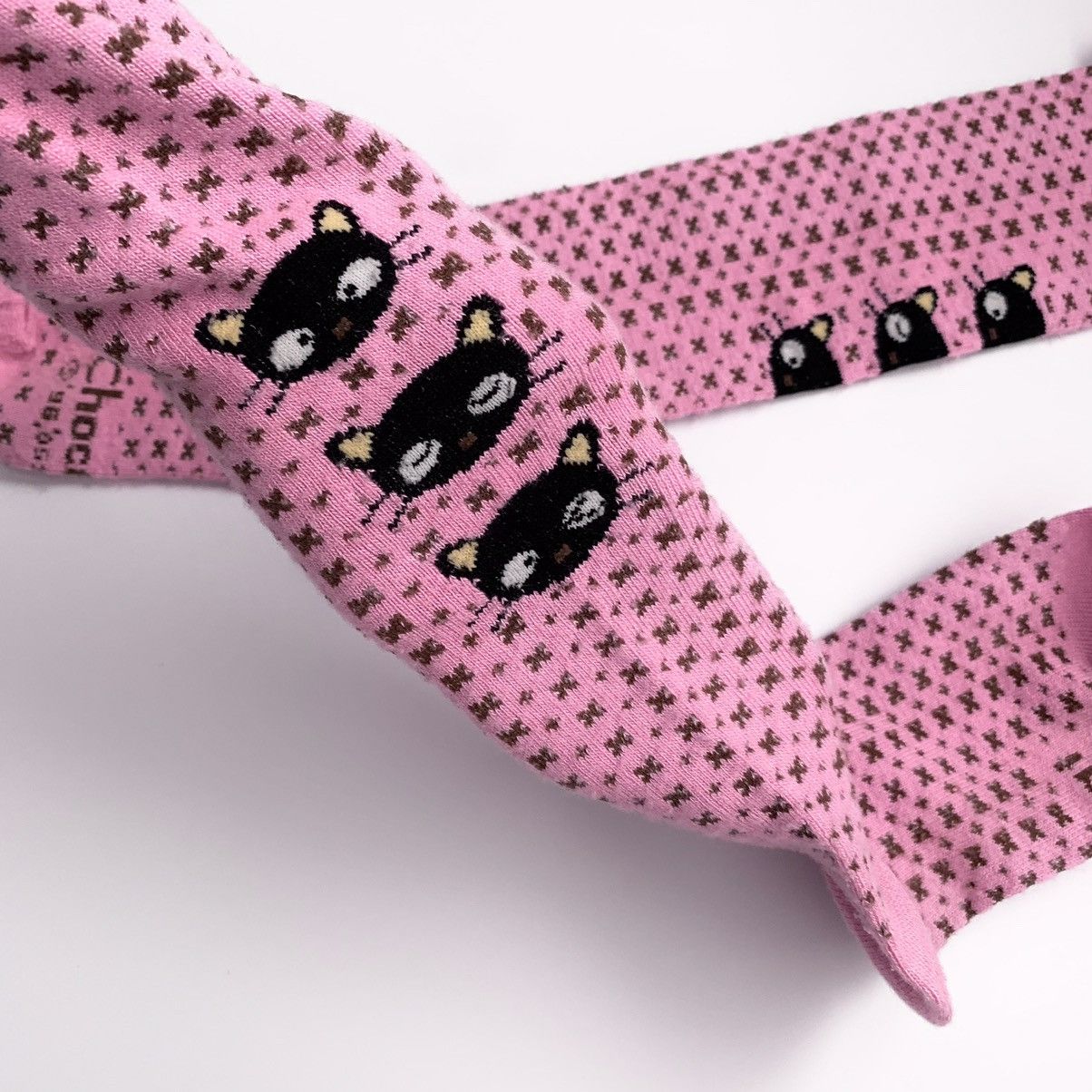 Vintage Rare 2005 Chococat pink knee high socks Size ONE SIZE - 3 Thumbnail