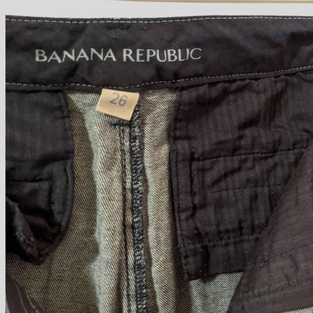 Banana Republic BANANA REPUBLIC Women's Dark Wash Straight Leg Jeans Size 26 Size 26" / US 2 / IT 38 - 3 Thumbnail