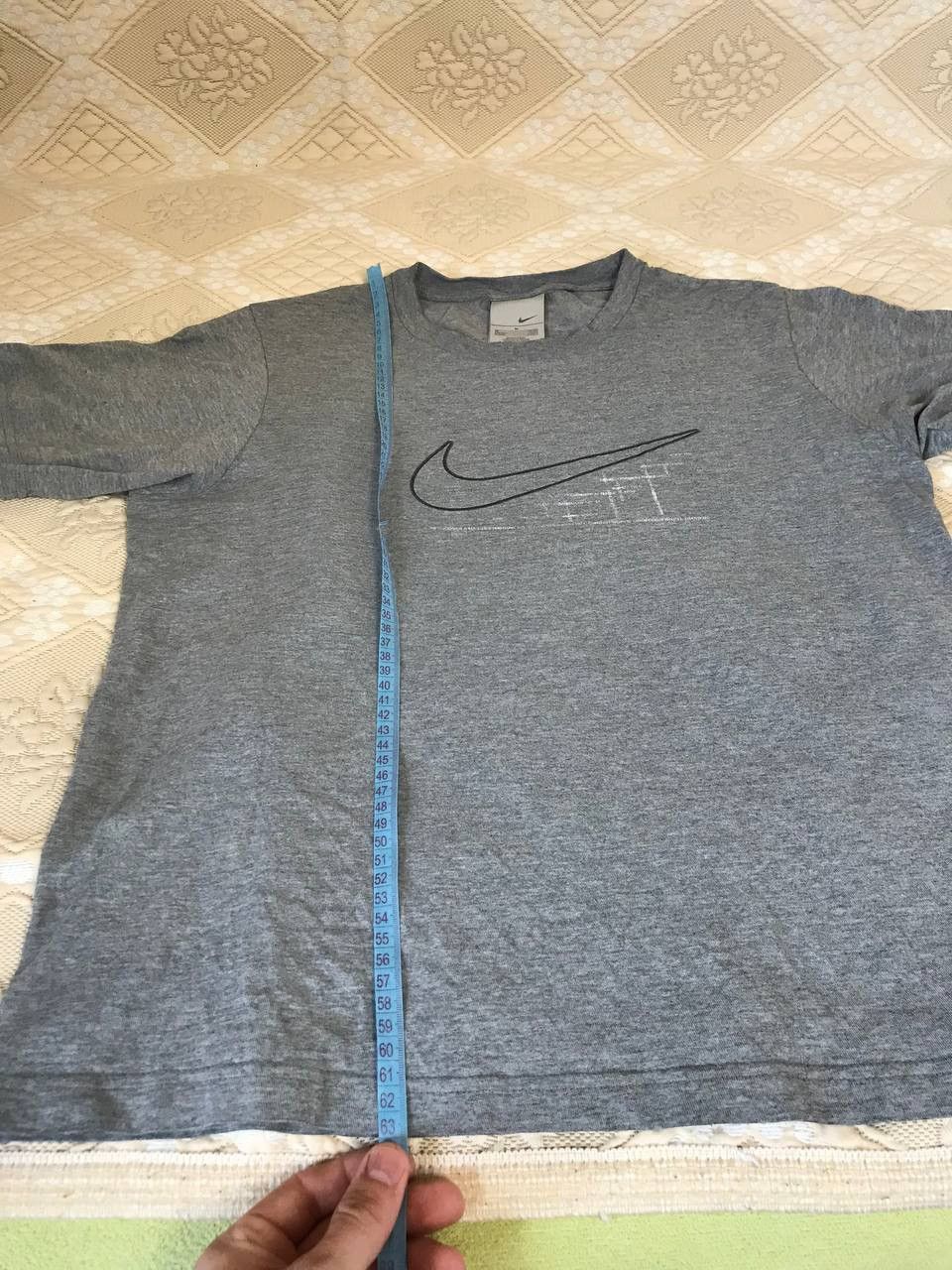 Vintage 🔥 90s Nike Vintage Big Logo Swoosh Y2K Hype T Shirt Drill Size US M / EU 48-50 / 2 - 9 Thumbnail