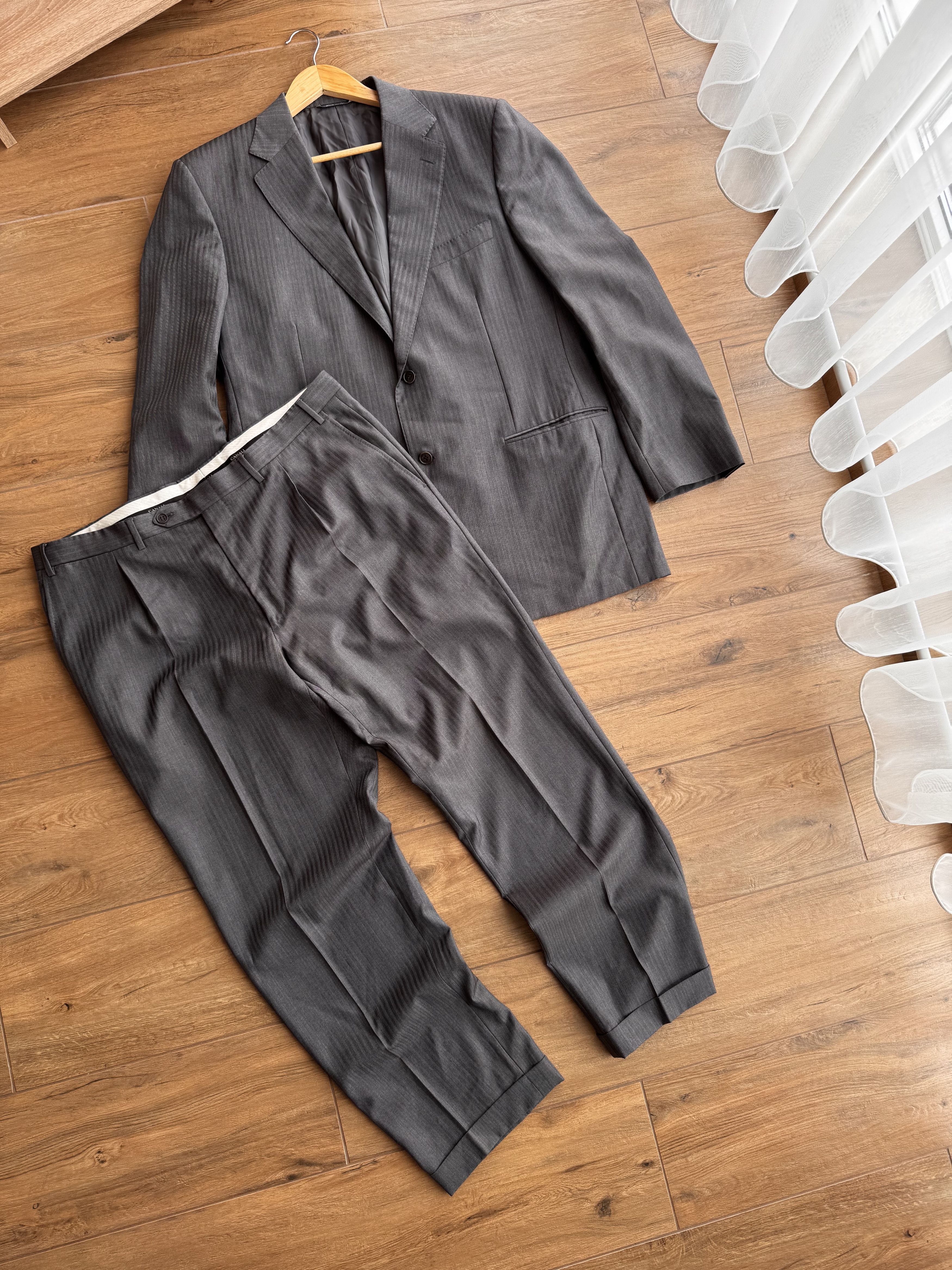 Canali × Vintage Vintage Canali Covela Luxury Pure Wool Formal Suit Size 56R Size 54R - 2 Thumbnail