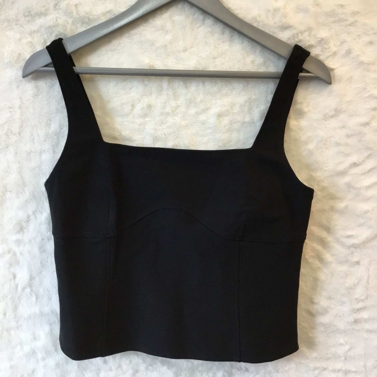 Other Love Bonito Black Tanalyn Square Neck Bustier Top Size M / US 6-8 / IT 42-44 - 1 Thumbnail