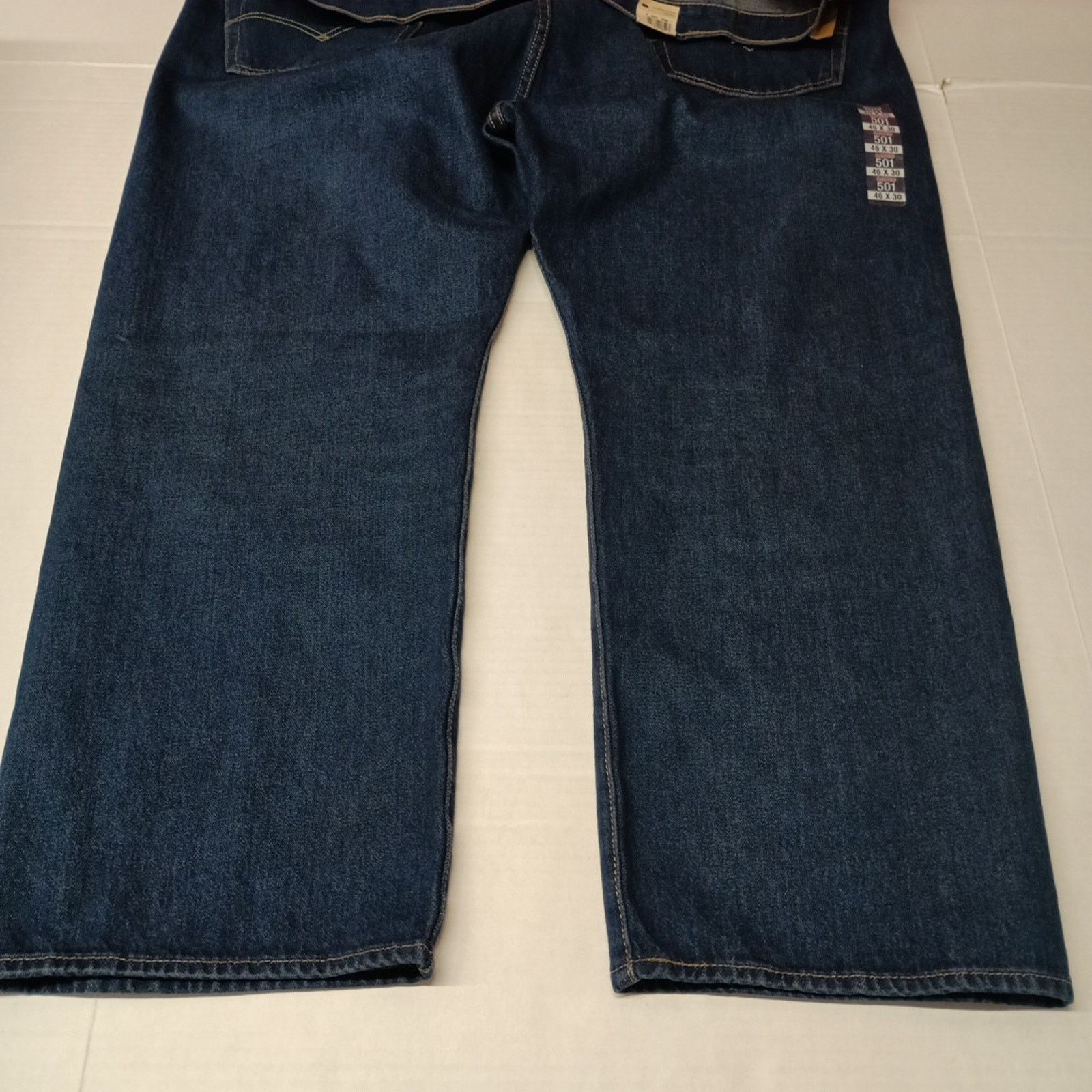Levi's Levi's 501 Original Jeans Men 46x30 Blue Button Fly Straight Size US 44 / EU 60 - 8 Thumbnail