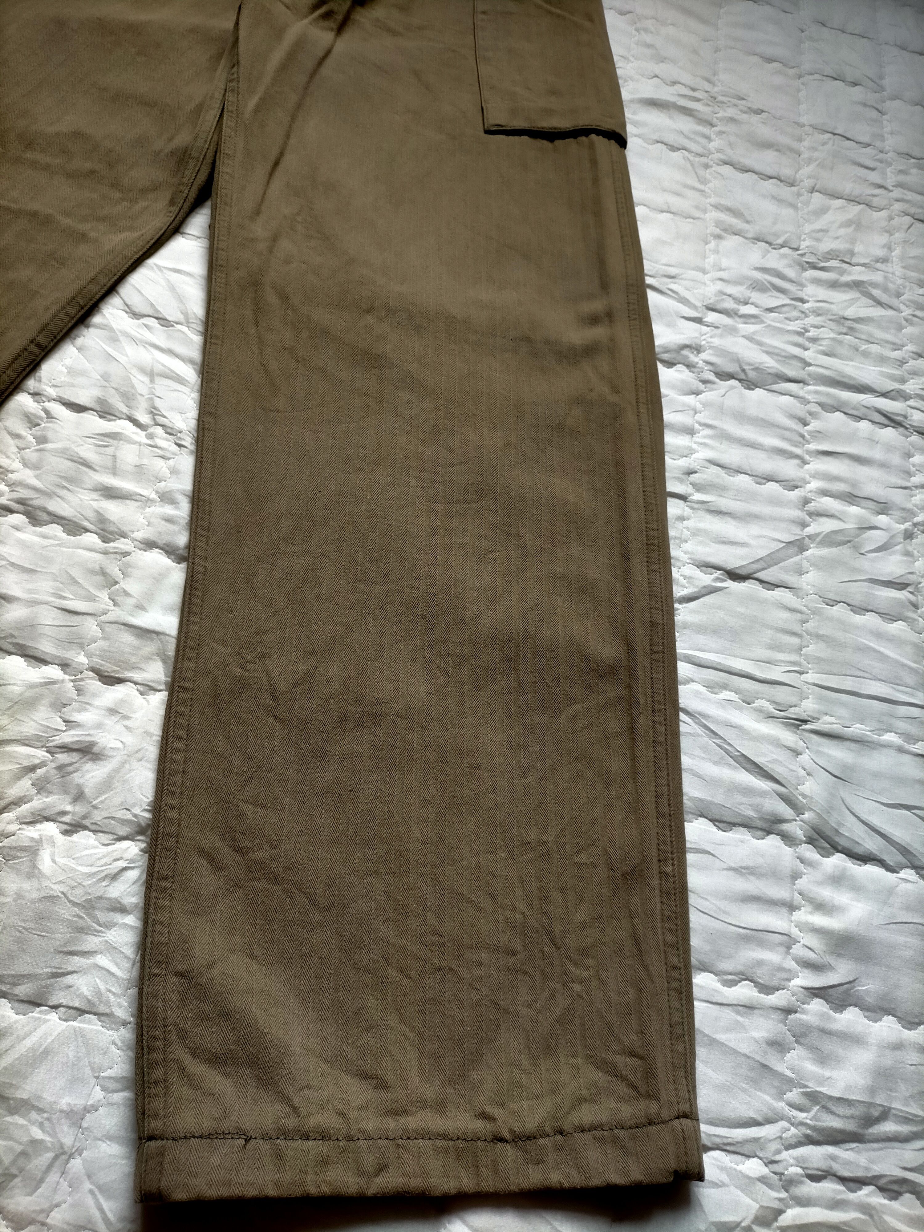 Japanese Brand × Vintage WW2 Army Green 13 Star HBT Trouser Pants Size US 28 / EU 44 - 8 Thumbnail