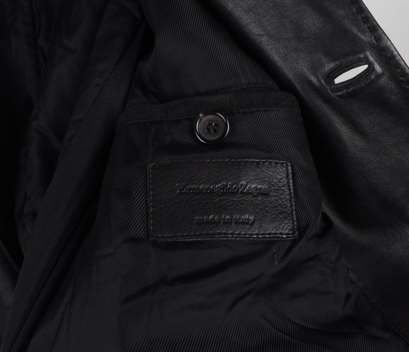 Ermenegildo Zegna Ermenegildo Zegna Leather Men Coat Size IT50-L, S1778 Size US L / EU 52-54 / 3 - 4 Thumbnail