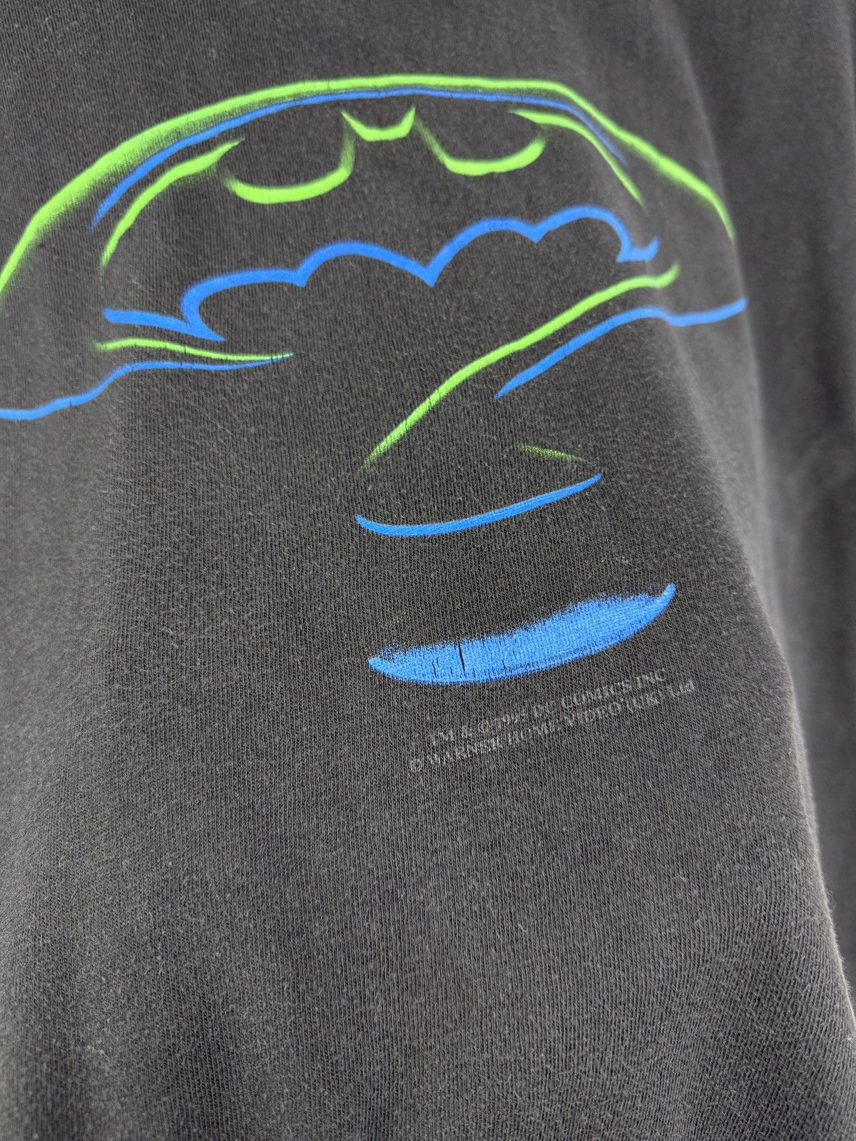 DC Comics 🇺🇸 Vintage 1995 Batman The Dark Knight Joker T-Shirt DC Comic Size US XL / EU 56 / 4 - 5 Thumbnail