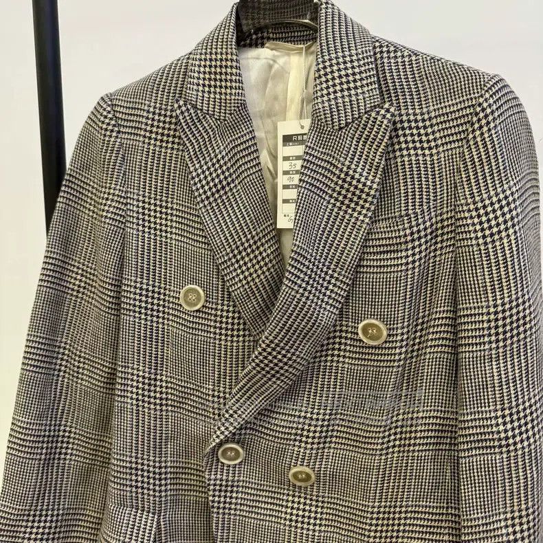Brunello Cucinelli Brunello Cucinelli Tartan Suit Jacket Size XXS / US 00 / IT 34 - 5 Thumbnail