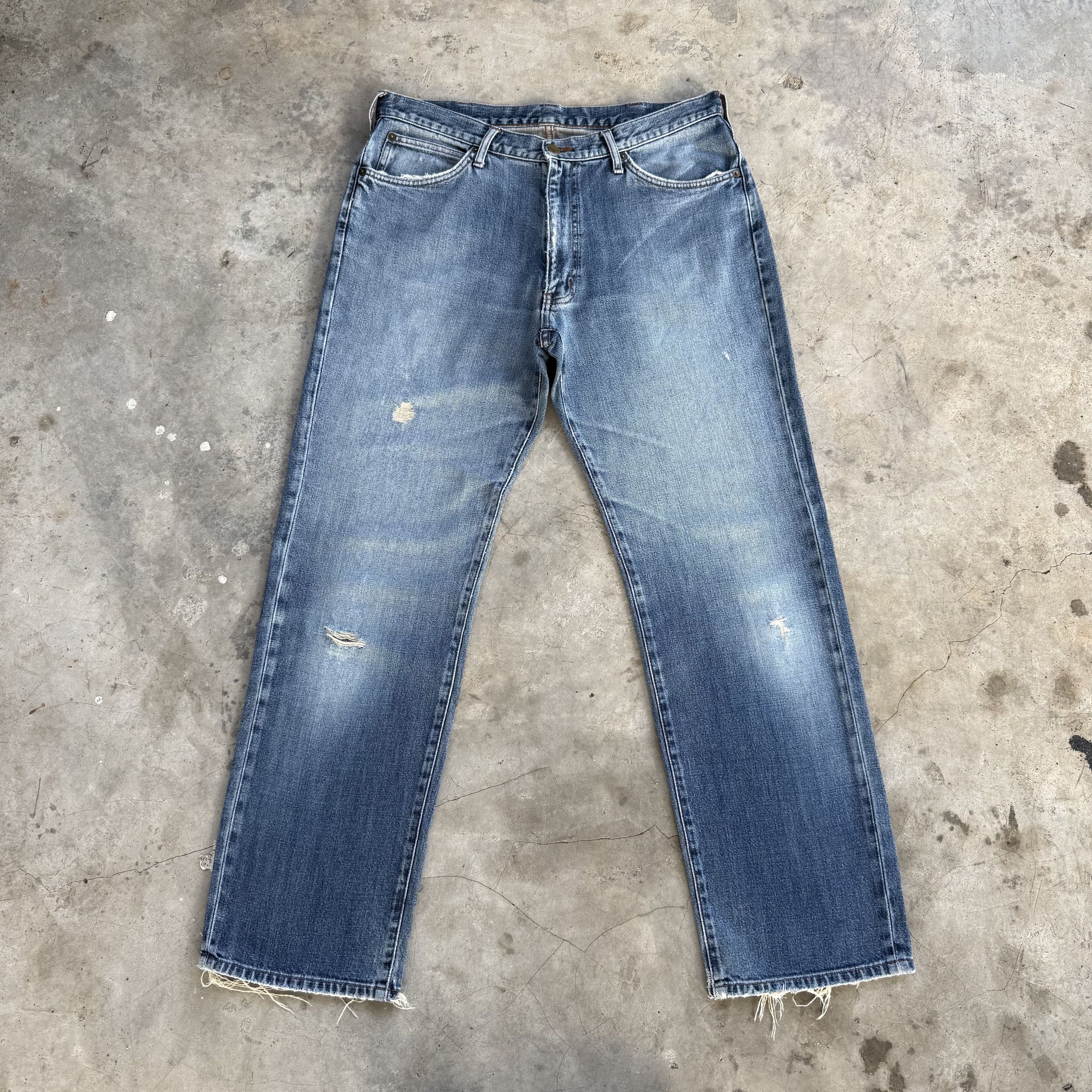 Wrangler Vintage Wrangler Faded Stonewash Denim Jean pants Size US 36 / EU 52 - 2 Thumbnail