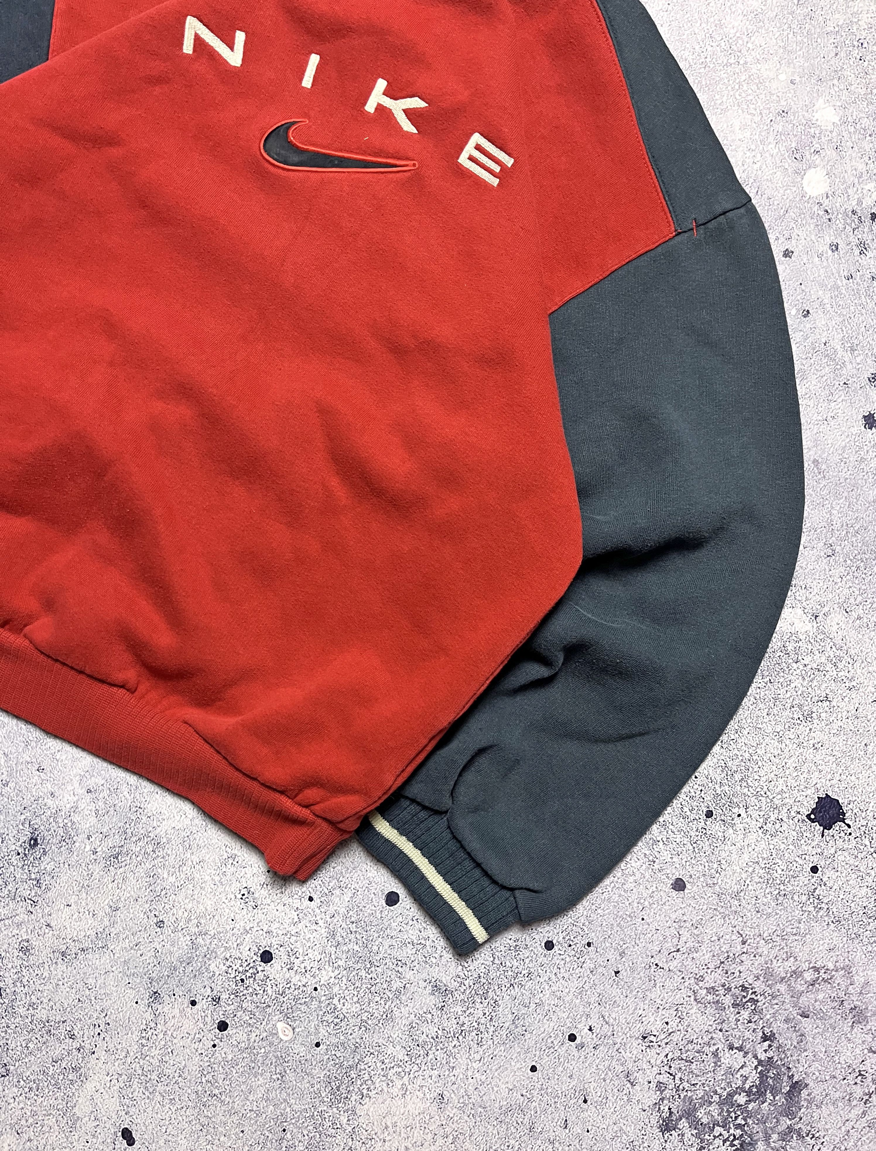Nike × Vintage Nike 90's Vintage Big Logo Sweatshirt Size US XS / EU 42 / 0 - 2 Thumbnail