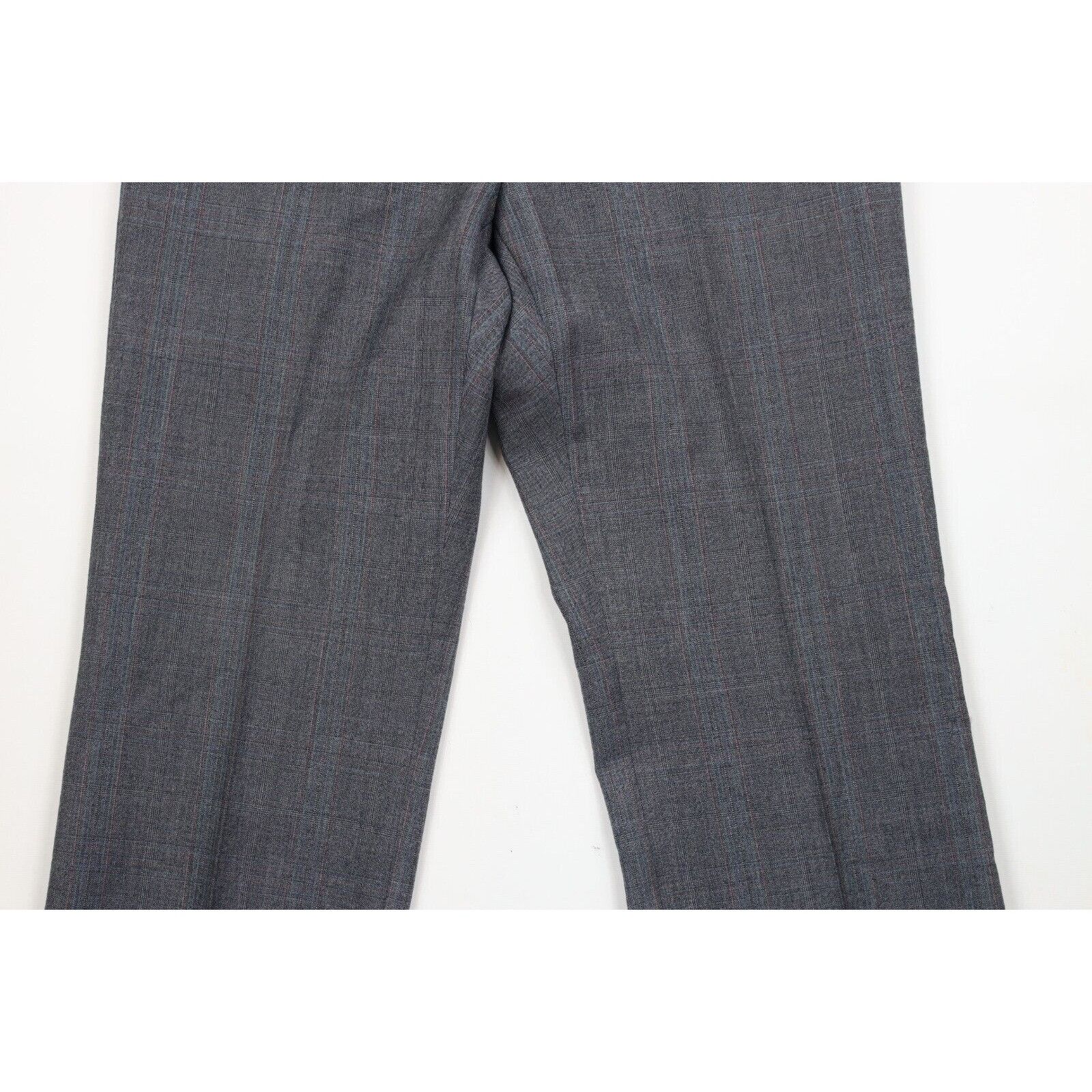 Vintage Vintage 70s Streetwear 2 Piece Wool Plaid Suit Wedding Size 40R - 11 Thumbnail