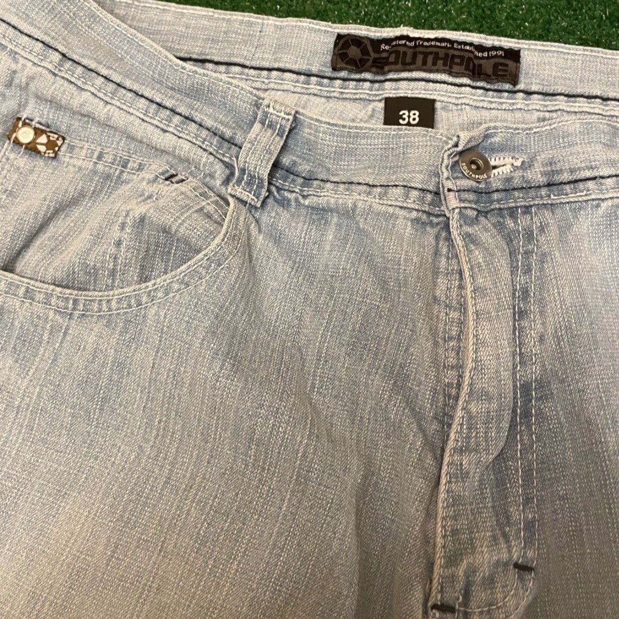 Southpole VINTAGE Southpole Baggy Skater Grunge Jean Shorts VTG Mens Size 38 Blue Size US 38 / EU 54 - 4 Thumbnail