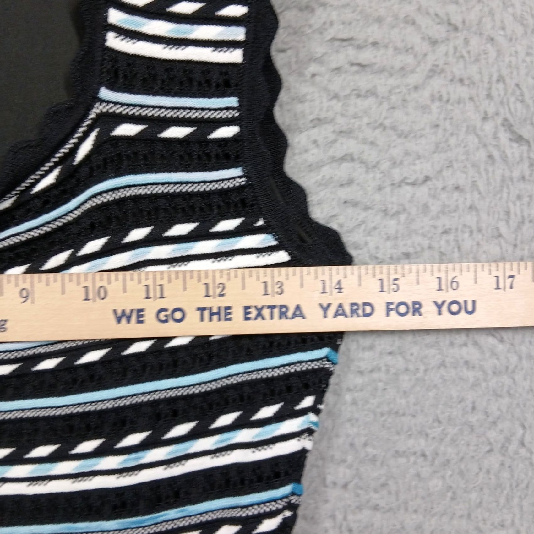 Bcbgmaxazria BCBGMAXAZRIA Knit Dress Women's Medium Black White Blue Striped Sleeveless Size M / US 6-8 / IT 42-44 - 5 Thumbnail