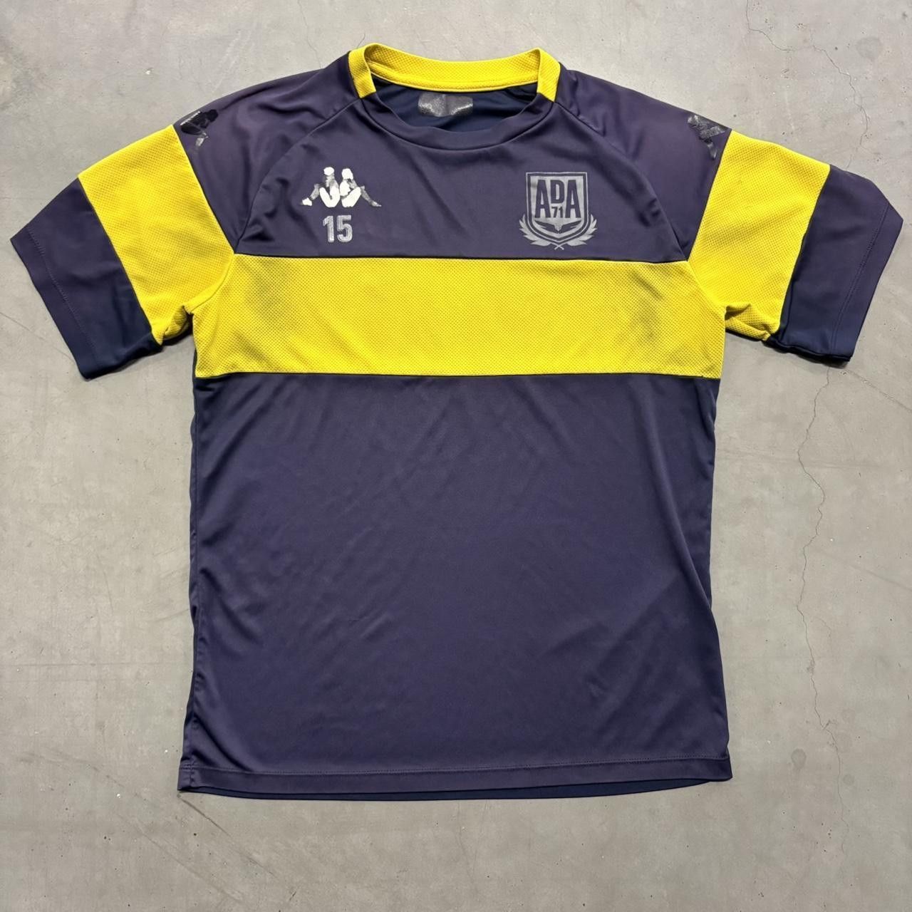 Vintage Crazy Vintage Y2K/2000s AD Alcorcón Blue and Yellow Football Soccer Jersey! Size US M / EU 48-50 / 2 - 1 Thumbnail