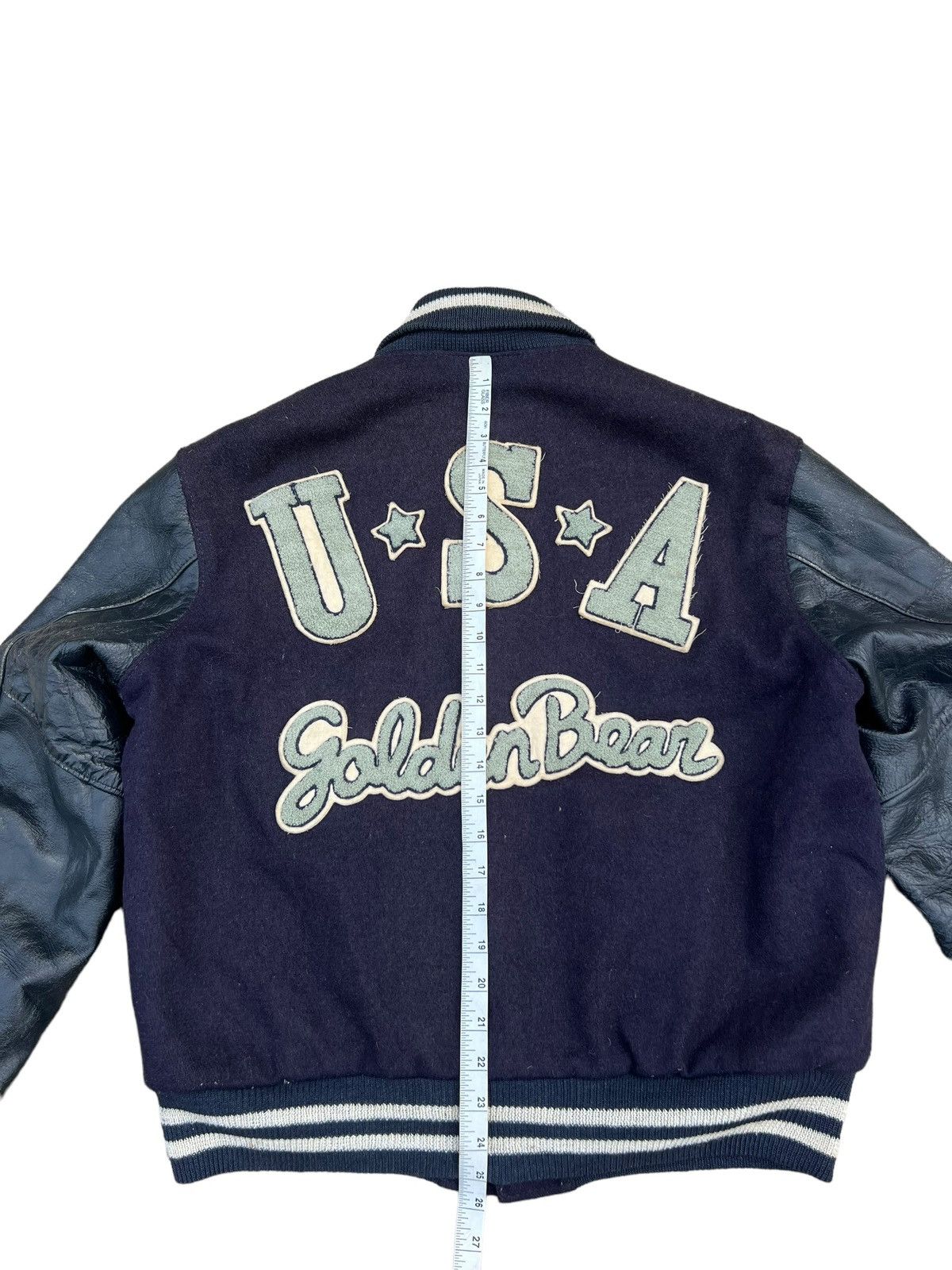Golden Bear Vintage 70s Golden Bear Patina Leather Varsity Jacket Size US L / EU 52-54 / 3 - 21 Thumbnail