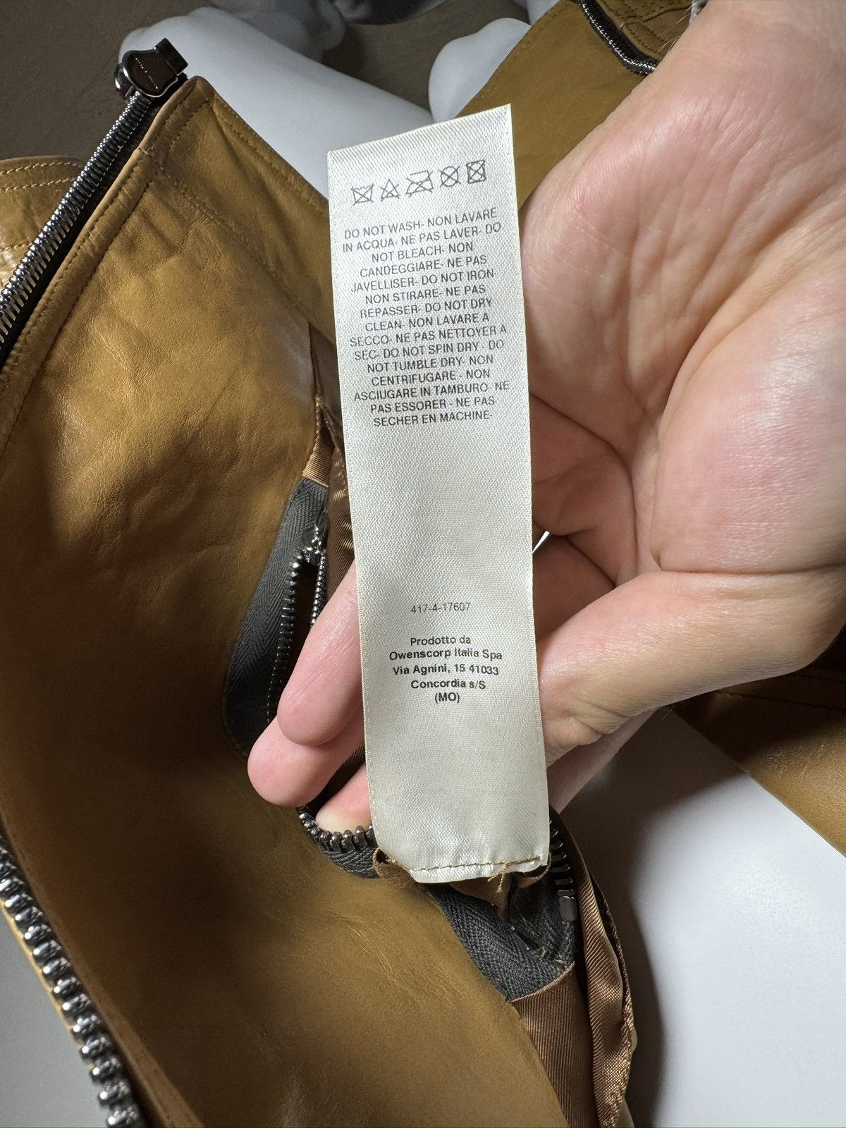 Rick Owens Rick Owens Honey High-Neck Leather Jacket – FW21 Size US M / EU 48-50 / 2 - 11 Thumbnail