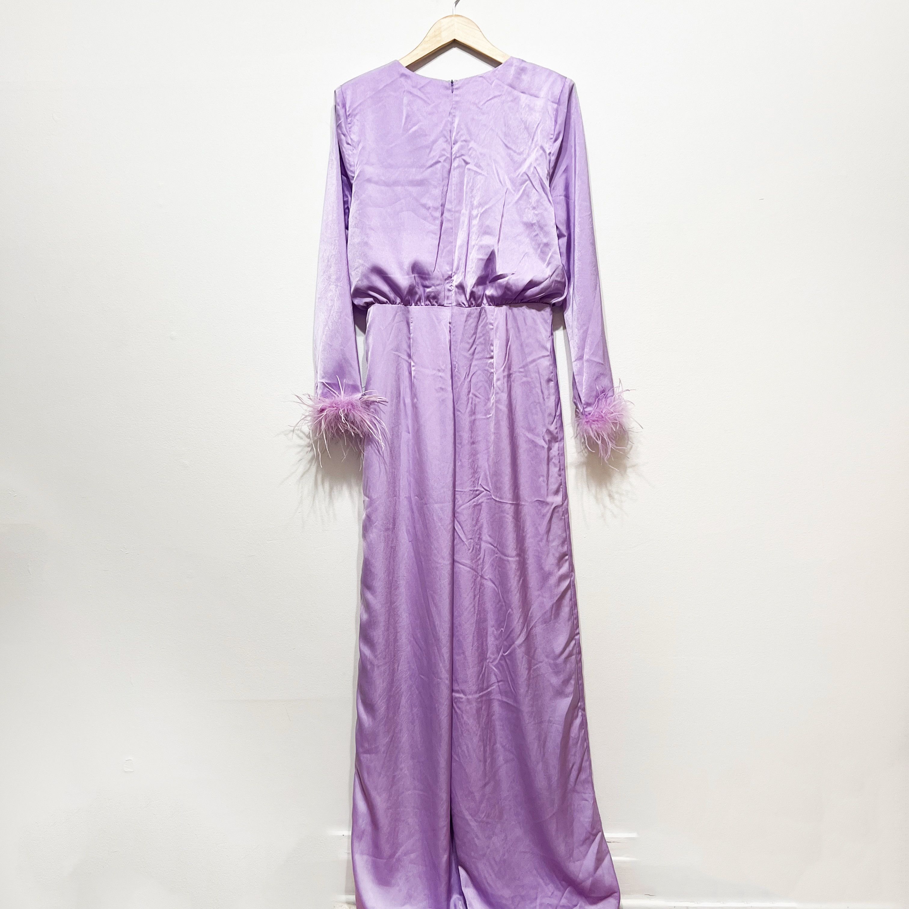 Boohoo NEW BooHoo Occasion Tall Feather Detail Size 30" / US 8 / IT 44 - 4 Thumbnail