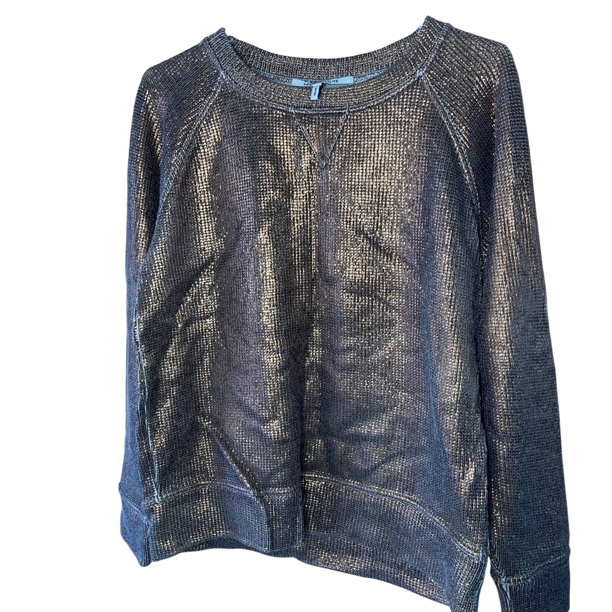Other Skaist Taylor Womens Sweater Size Medium Silver Size M / US 6-8 / IT 42-44 - 7 Thumbnail