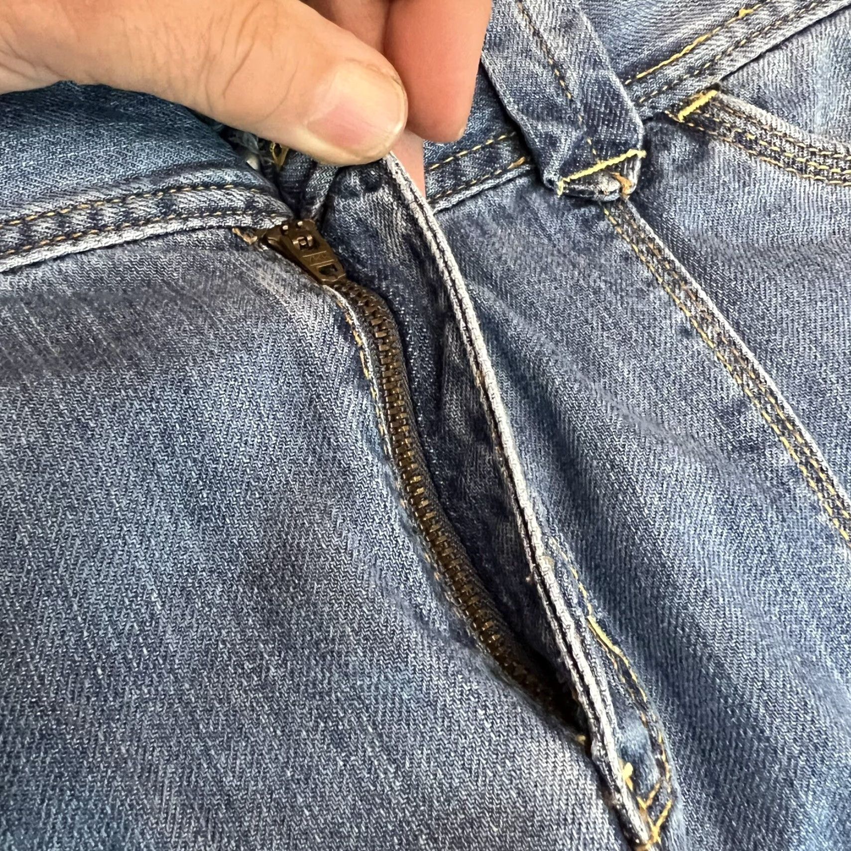 Gap VINTAGE Gap Denim Mini Skirt Women 12 Pockets Zipper Short Blue Jean 90s Casual Size 34" / US 12 / IT 48 - 3 Thumbnail