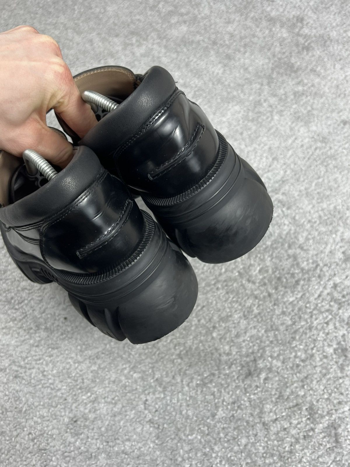 Gucci Gucci Horsebit Platform Lug Sole Black Leather Loafers Size US 10 / IT 40 - 6 Thumbnail