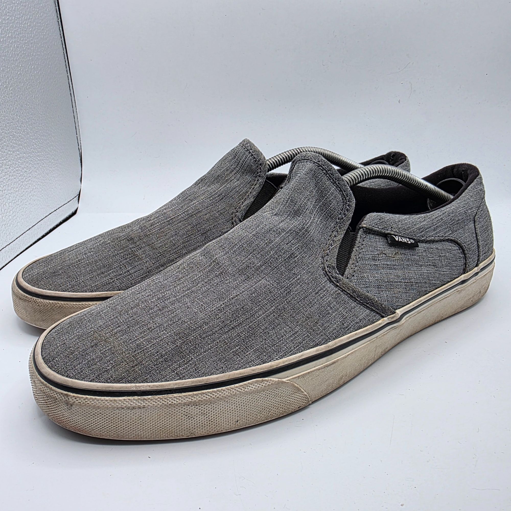 Vans Vans Asher Skate Slip On Mens Size 13 Gray Shoes Casual Outd Size US 13 / EU 46 - 4 Thumbnail