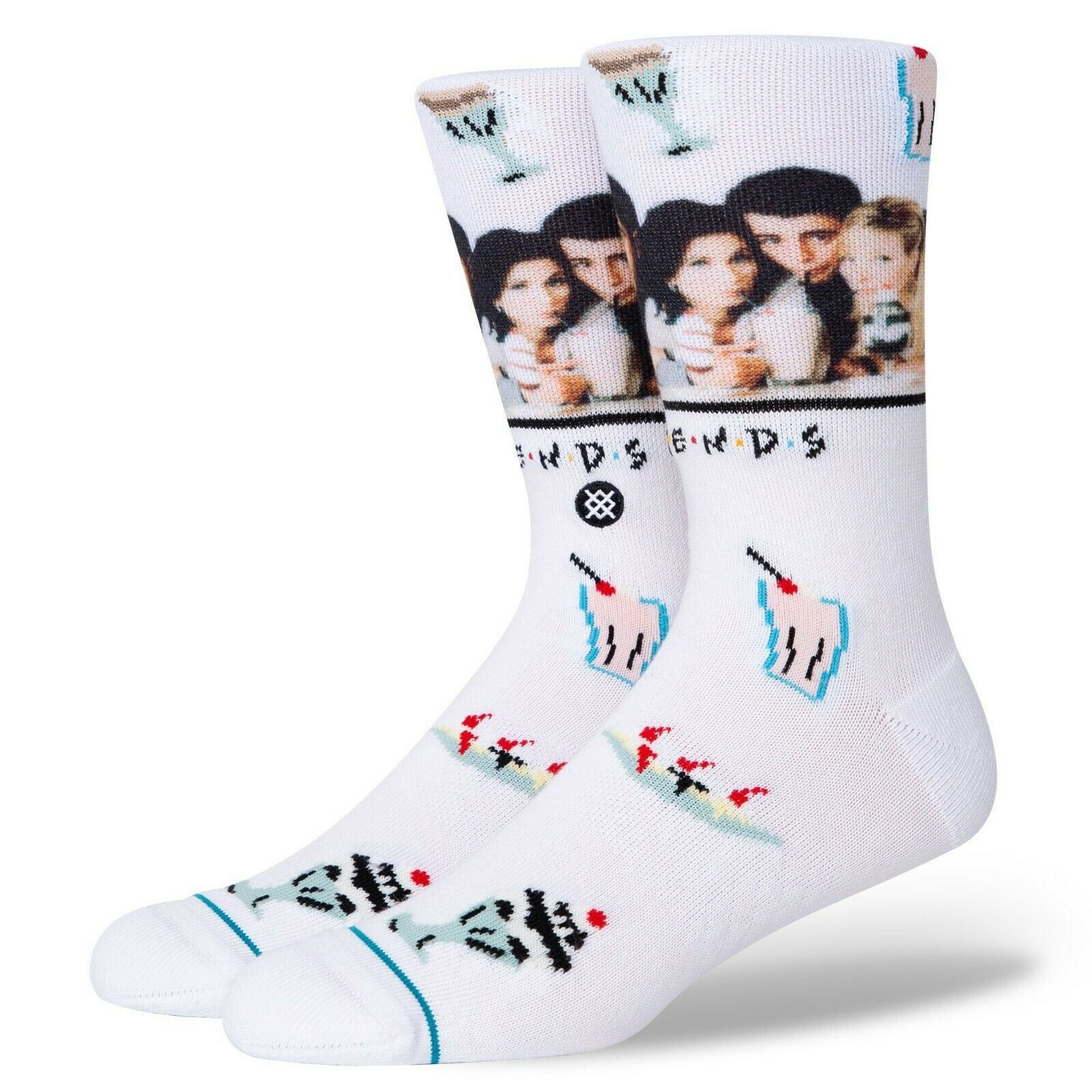 Stance Socks STANCE Friends The One With The Diner Crew Socks Large 9-13 Size ONE SIZE - 1 Thumbnail