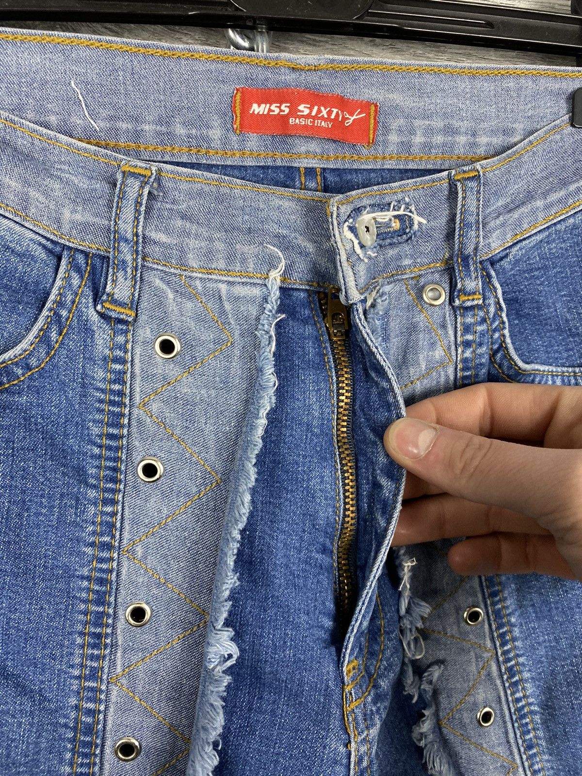 Miss Sixty Womans Miss Sixty Avant Garde Y2K Flared Jeans Size 29" - 9 Thumbnail