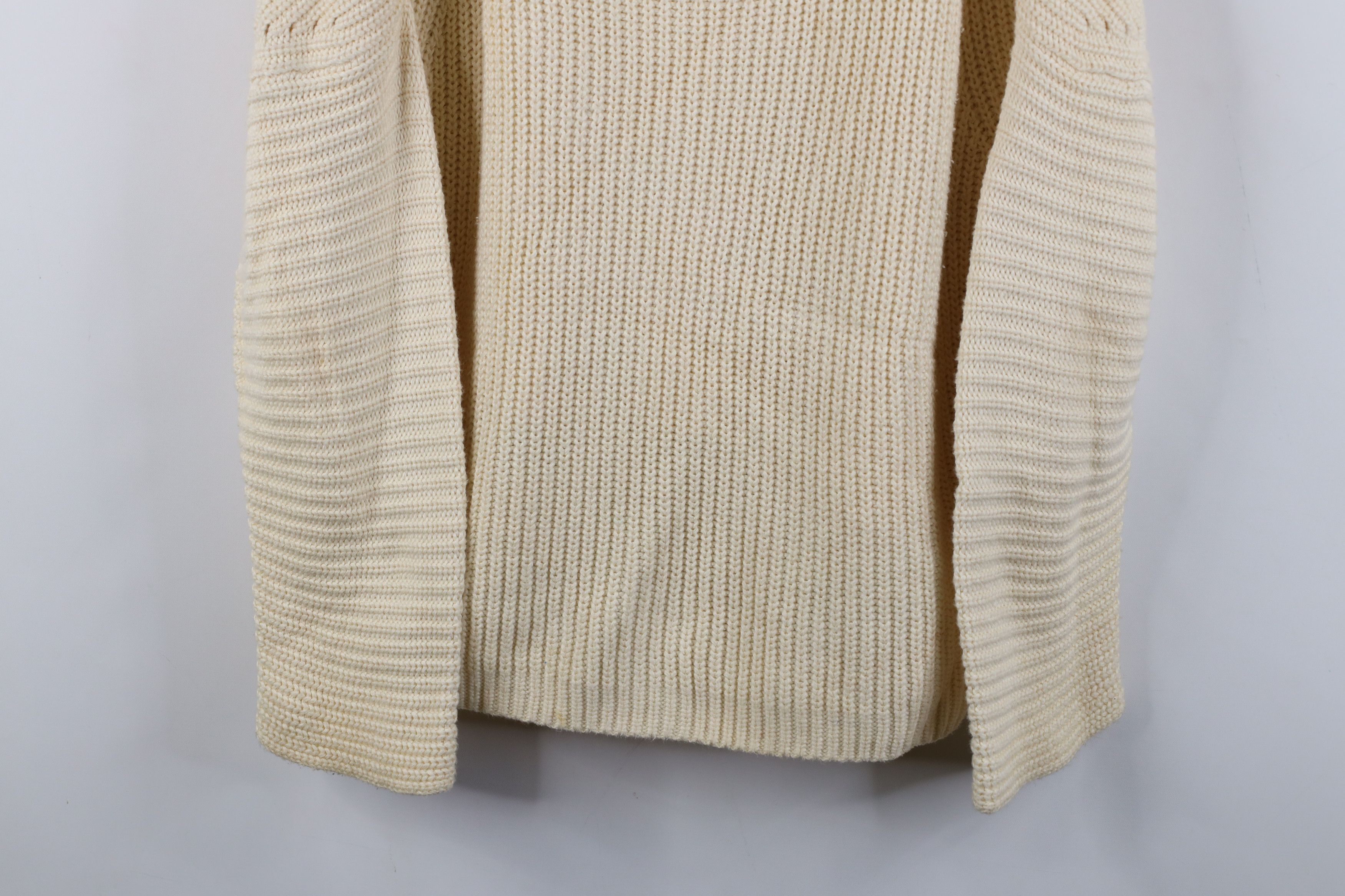 Ralph Lauren Ralph Lauren Ribbed Knit Slouchy Crewneck Sweater Beige Size XL / US 12-14 / IT 48-50 - 3 Thumbnail