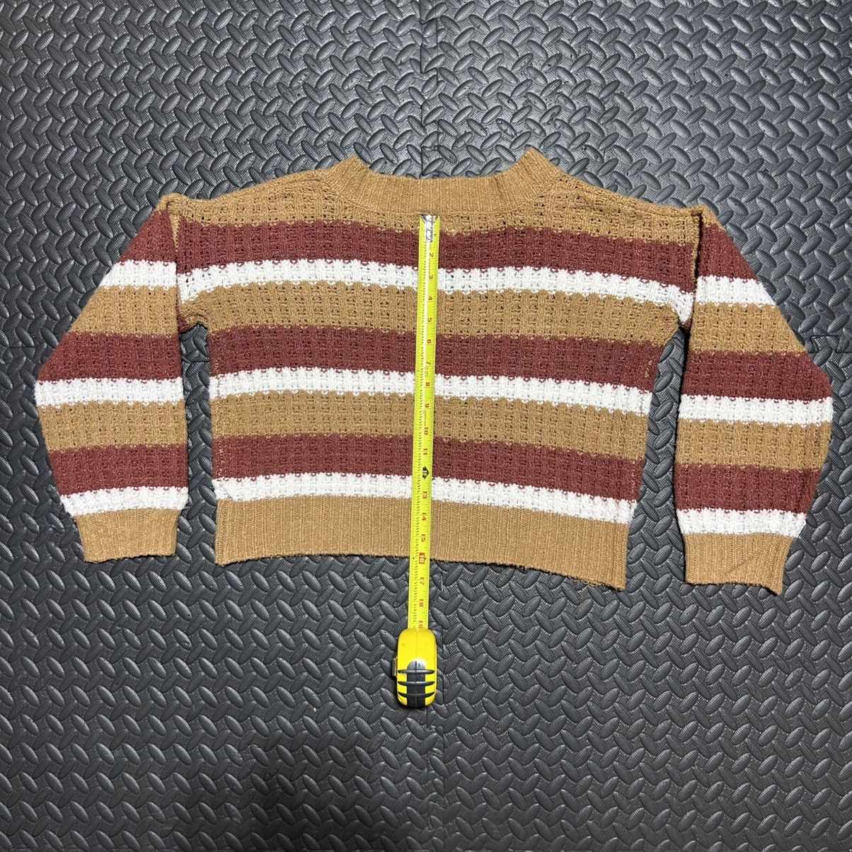 Other Pink Republic Cropped Sweater Waffle Knit V-Neck Medium Size M / US 6-8 / IT 42-44 - 10 Thumbnail