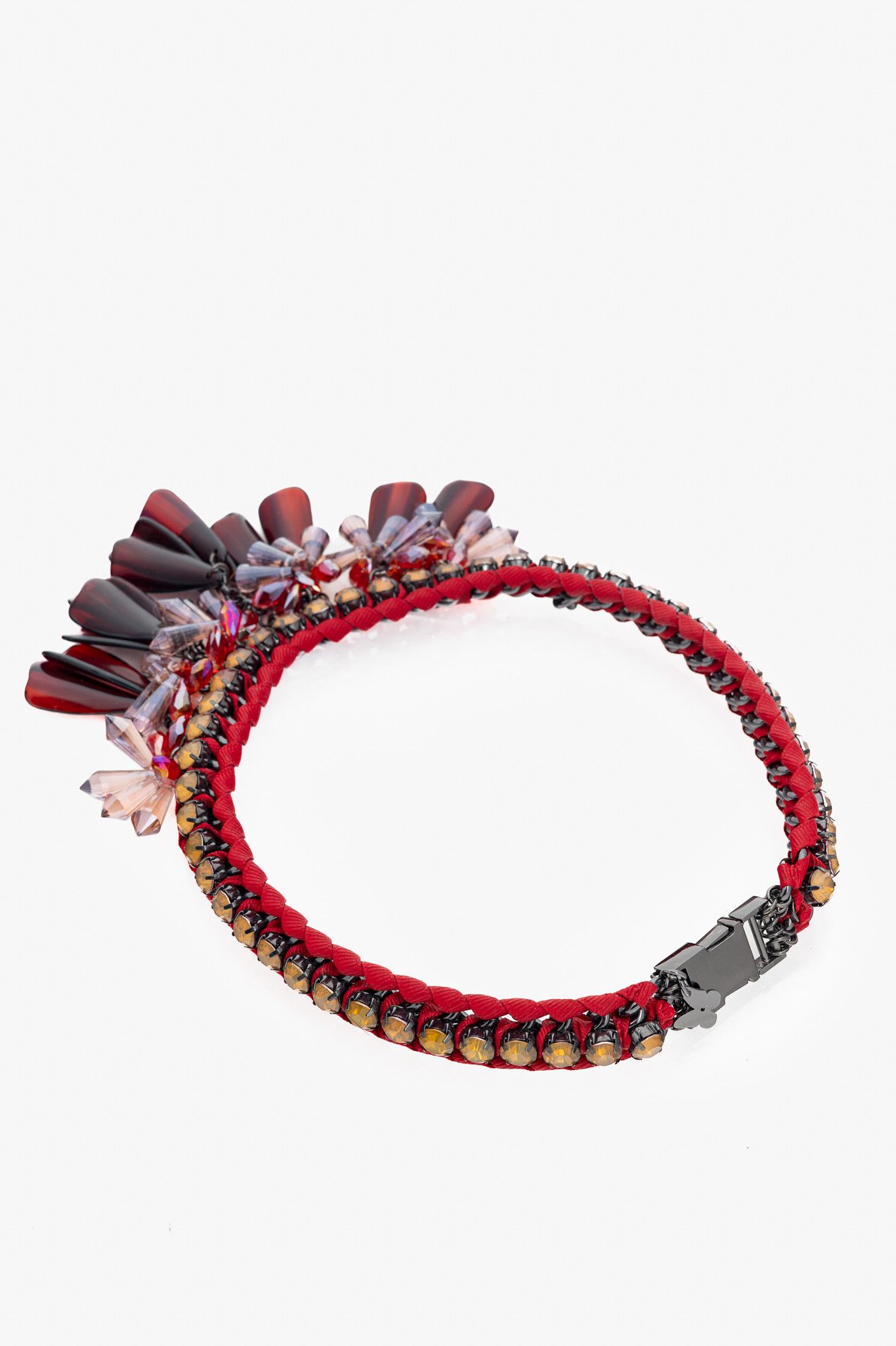 Weekend Max Mara Weekend Max Mara Canasta Red Statement Necklace Size ONE SIZE - 2 Thumbnail