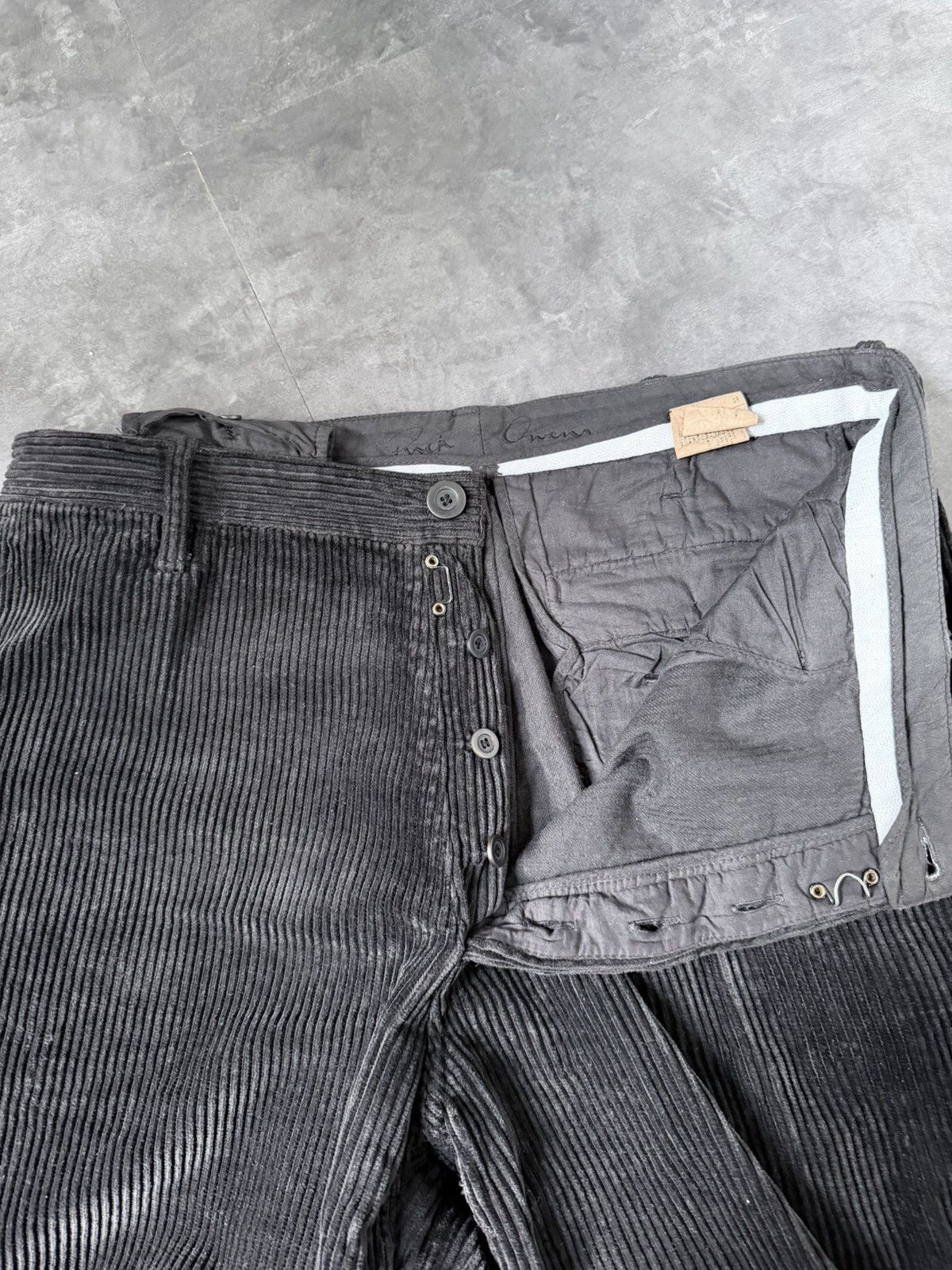 Rick Owens F/W 03 „TRUCKER“ Mainline Corduroy Pants Rick Owens L Size US 34 / EU 50 - 12 Thumbnail