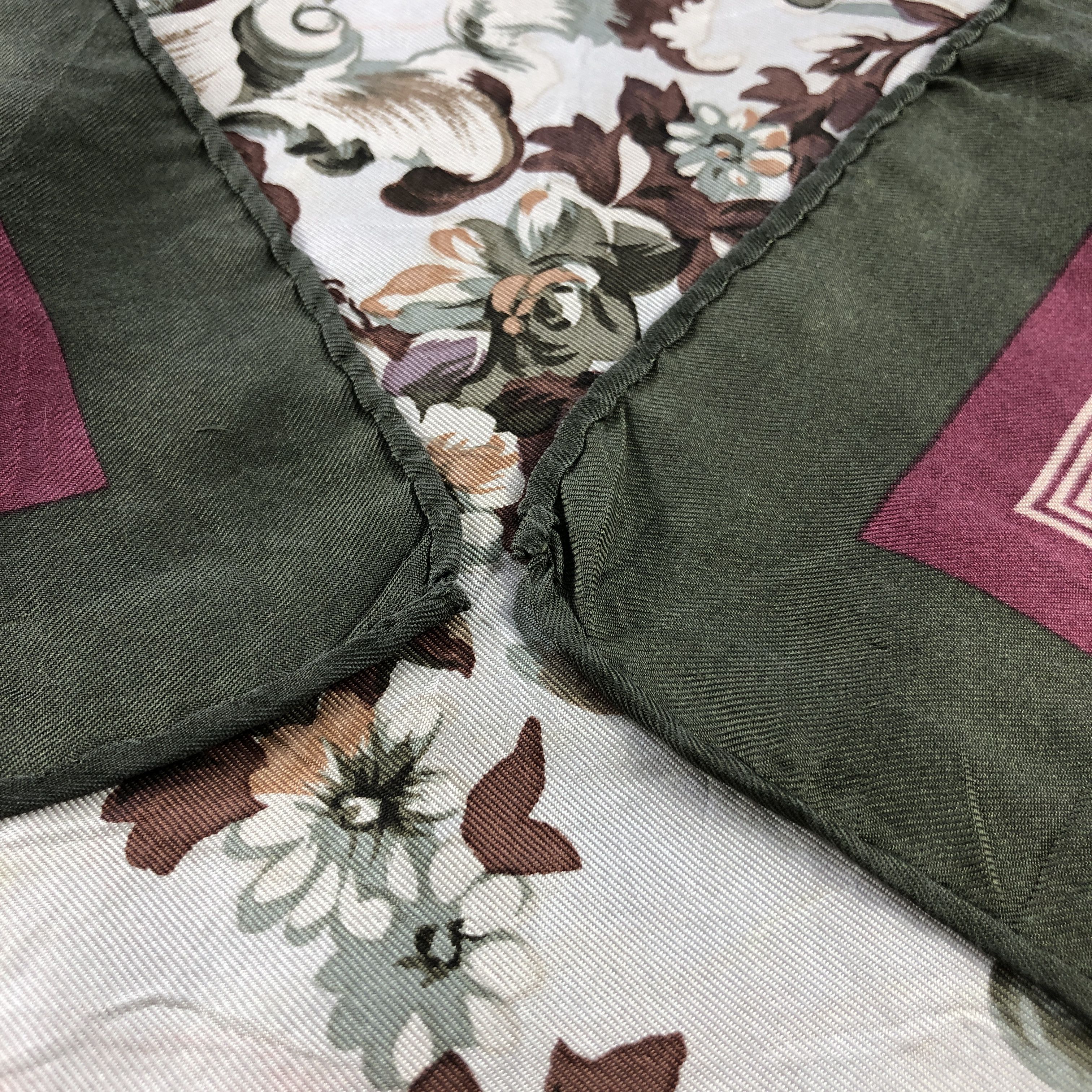Stefano Ricci Stefano Ricci Floral Hand Rolled Silk Scarf M1179 Size ONE SIZE - 5 Thumbnail