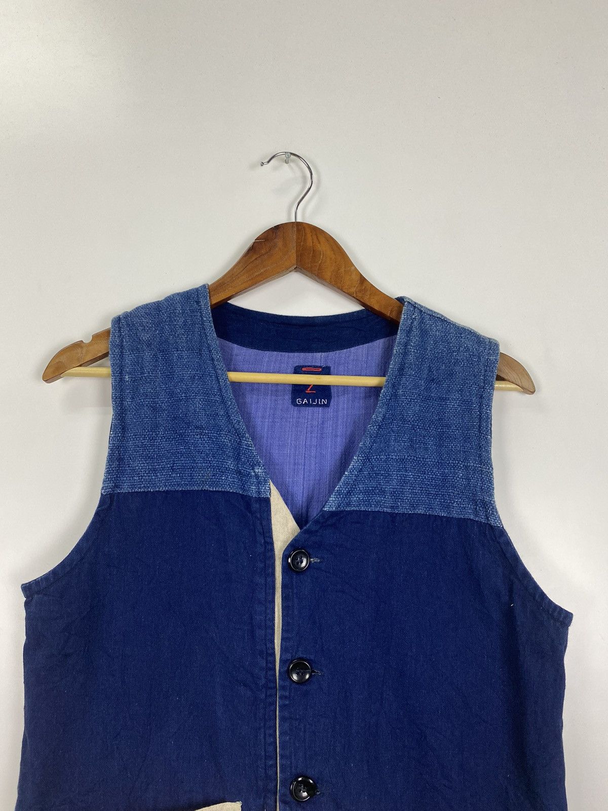 Japanese Brand × Vintage Vintage Gaijin Japanesse vest Size US S / EU 44-46 / 1 - 6 Thumbnail