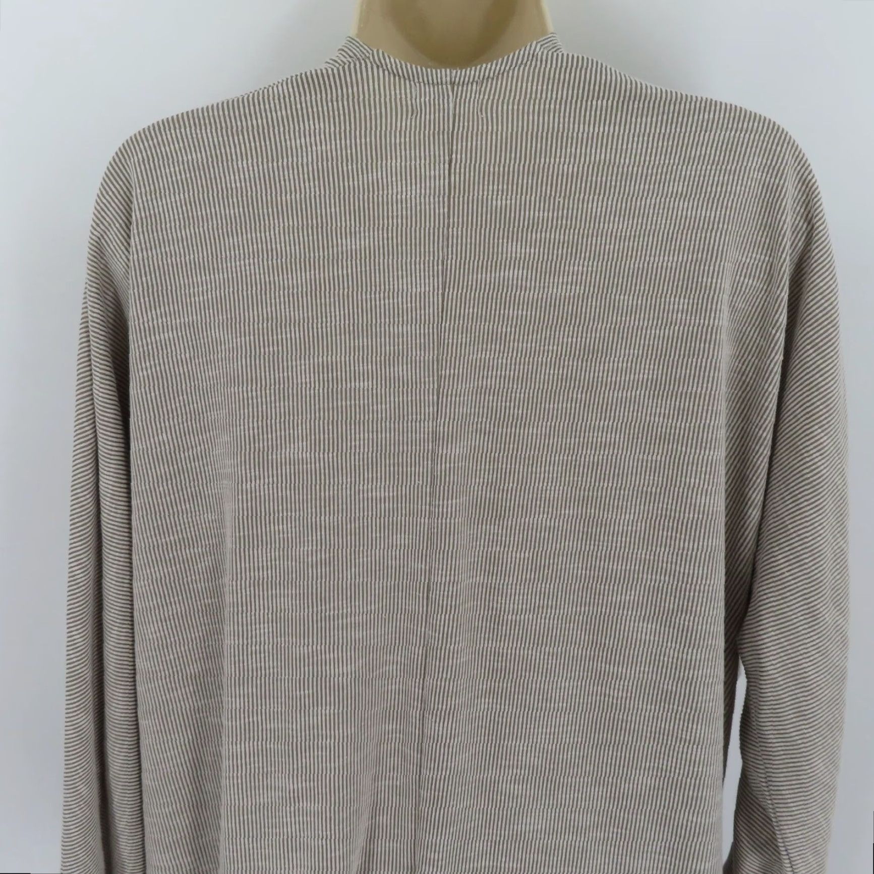 DONNI. Donni Cardigan Shirt Women's One Size OSFM Beige Ribbed Long Sleeve Open Front Pockets Size ONE SIZE - 6 Thumbnail