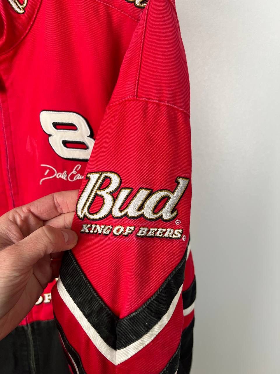Vintage Budweiser NASCAR 90s racing jacket size XL Size US XL / EU 56 / 4 - 4 Thumbnail