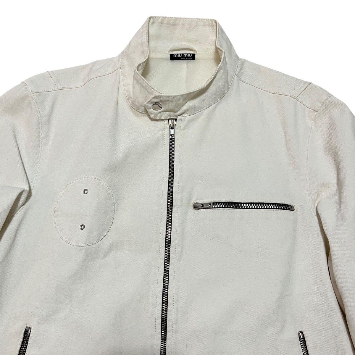 Miu Miu MIU MIU 1999 Pre Organic Cotton Racing Jacket Size US L / EU 52-54 / 3 - 2 Thumbnail