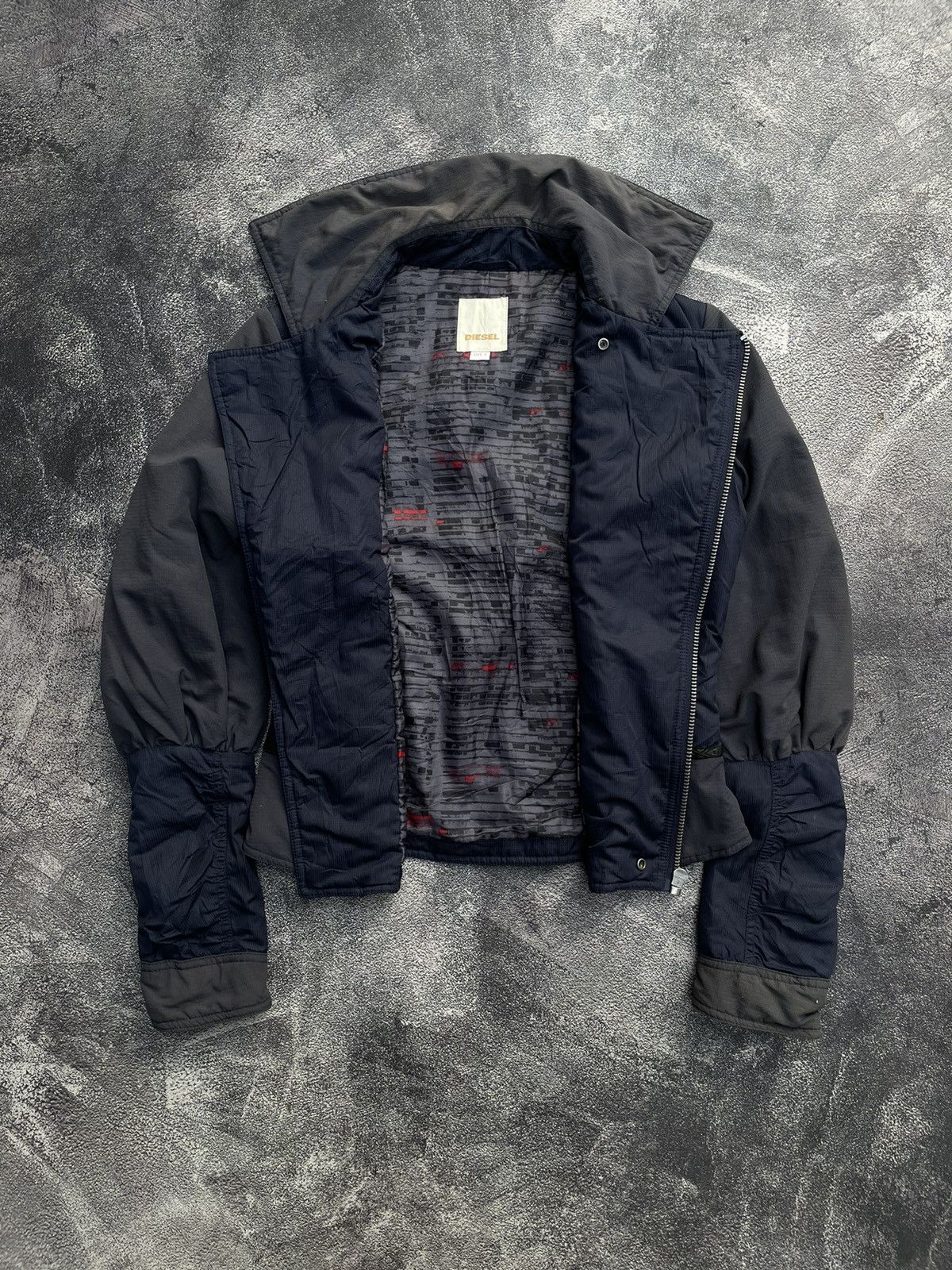 Diesel Diesel Assymetrical Punk Style Nylon Jacket Size S / US 4 / IT 40 - 4 Thumbnail