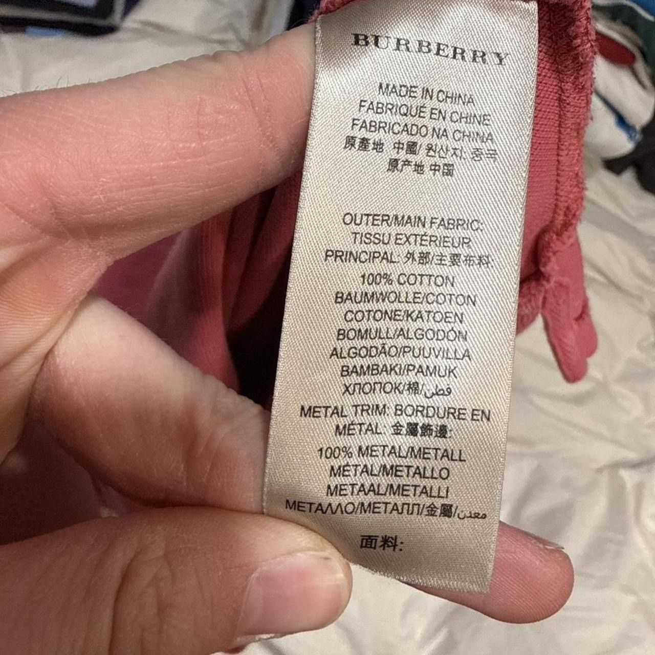Burberry Y2K Burberry Brit Metal Logo Pink Polo Shirt Size US XL / EU 56 / 4 - 6 Thumbnail