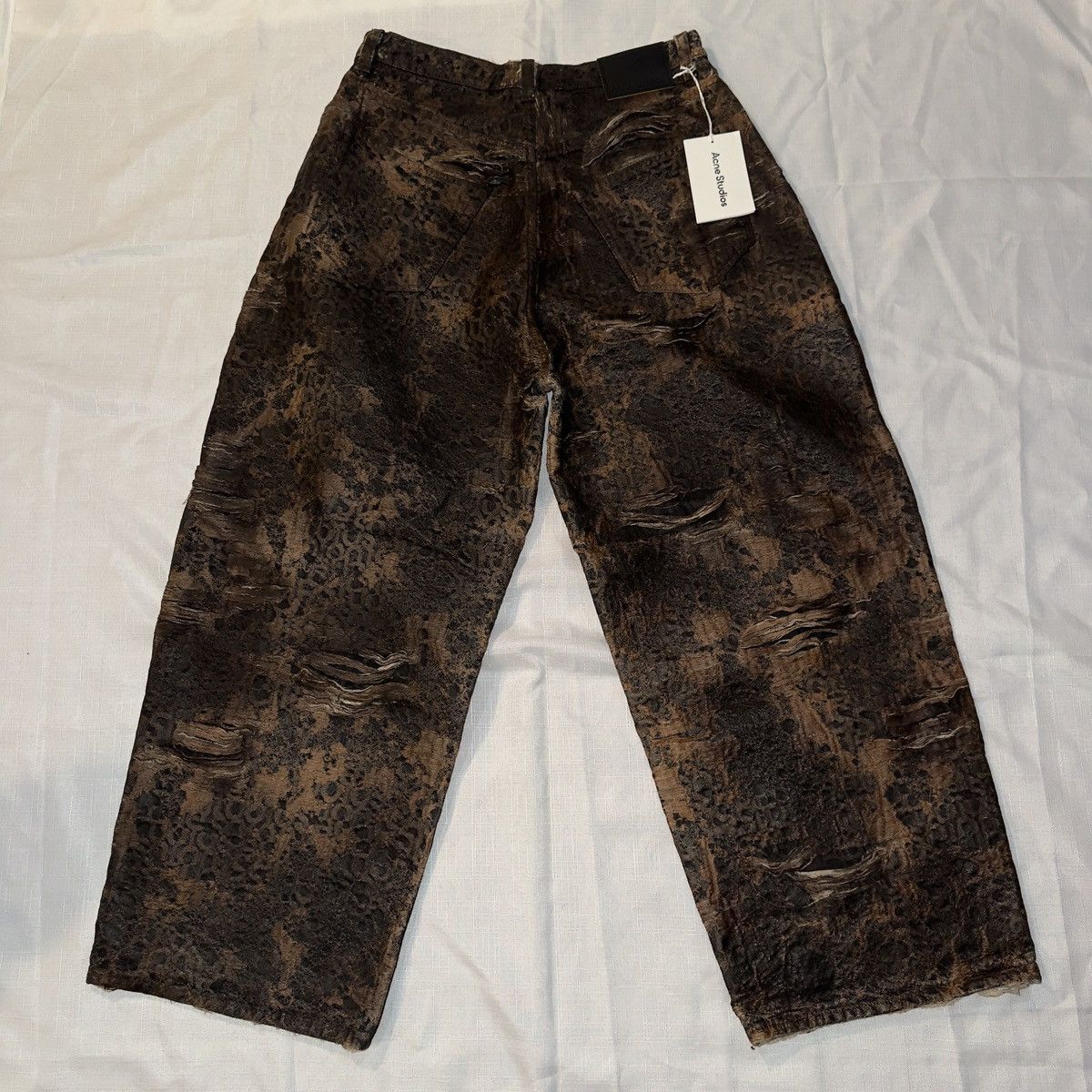 Acne Studios Acne Studios Distressed Monogram Jeans Size US 32 / EU 48 - 5 Thumbnail