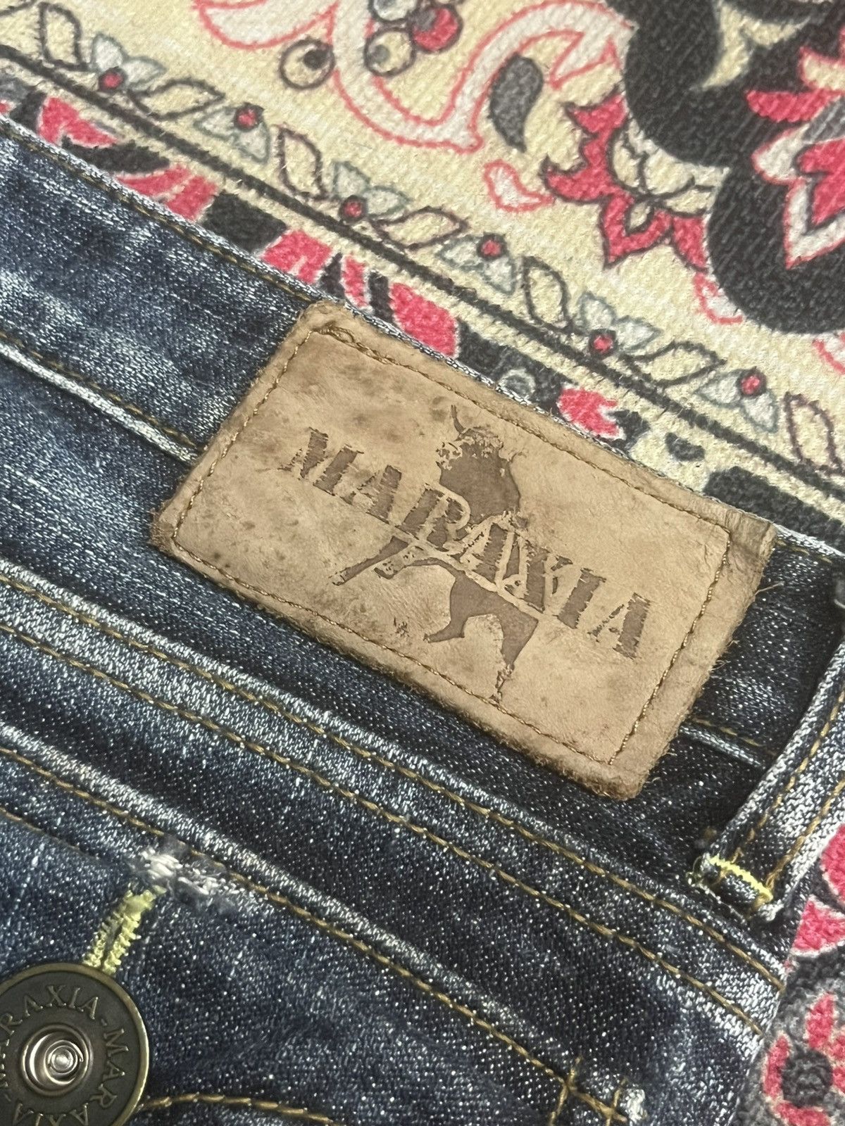 If Six Was Nine Vintage Y2K Japan Maraxia Heavily Destroyed Flare Jeans Size 26" / US 2 / IT 38 - 8 Thumbnail