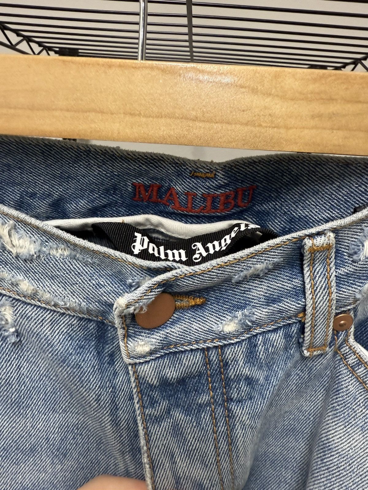 Palm Angels Palm angels “Malibu” distressed denim Size US 36 / EU 52 - 4 Thumbnail