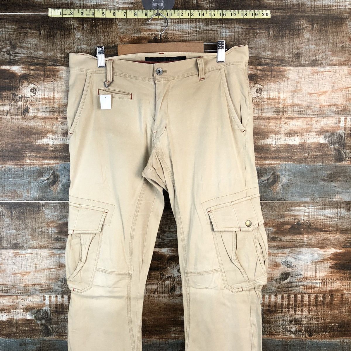 Schlussel DL Schlussel Brown Cargo Multipocket Pants #C215 Size US 31 - 2 Thumbnail