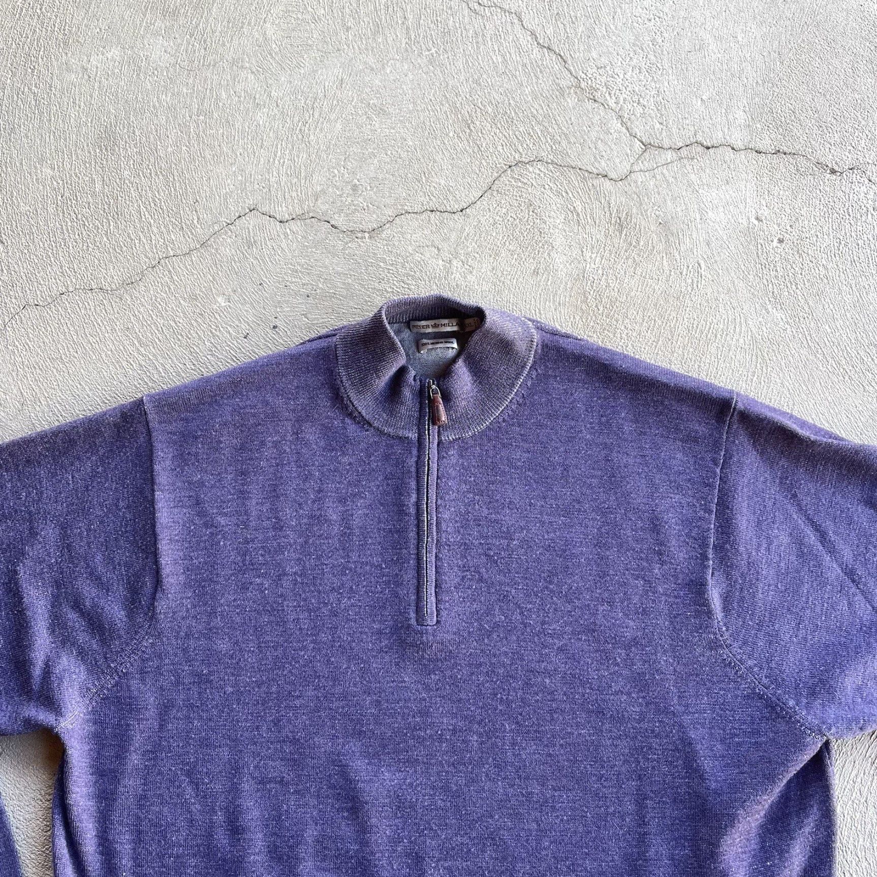 Peter Millar Peter Millar 1/4 Zip Sweater Mens 2XL Purple Merino Wool Stretch Golf Preppy Size US XXL / EU 58 / 5 - 2 Thumbnail