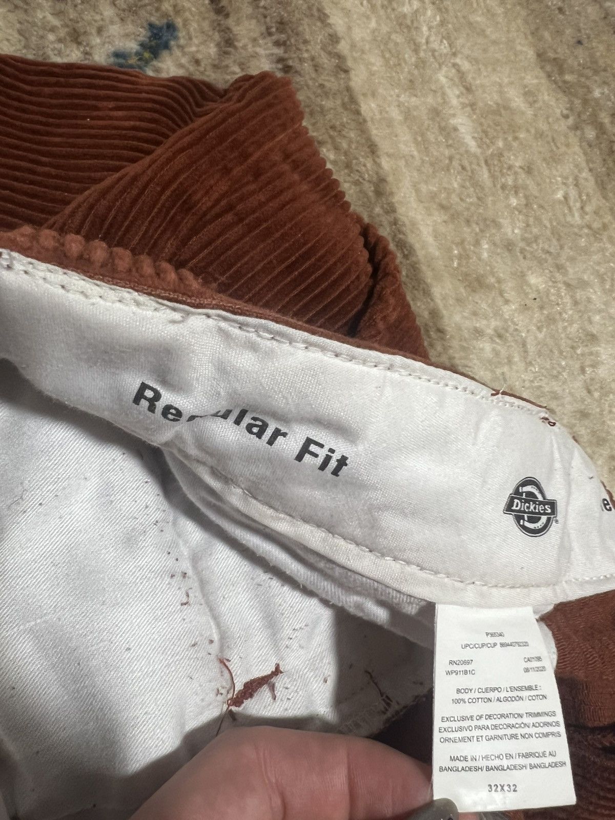 Dickies RED CORD DICKIES 💥💥💥 Size US 32 / EU 48 - 6 Thumbnail