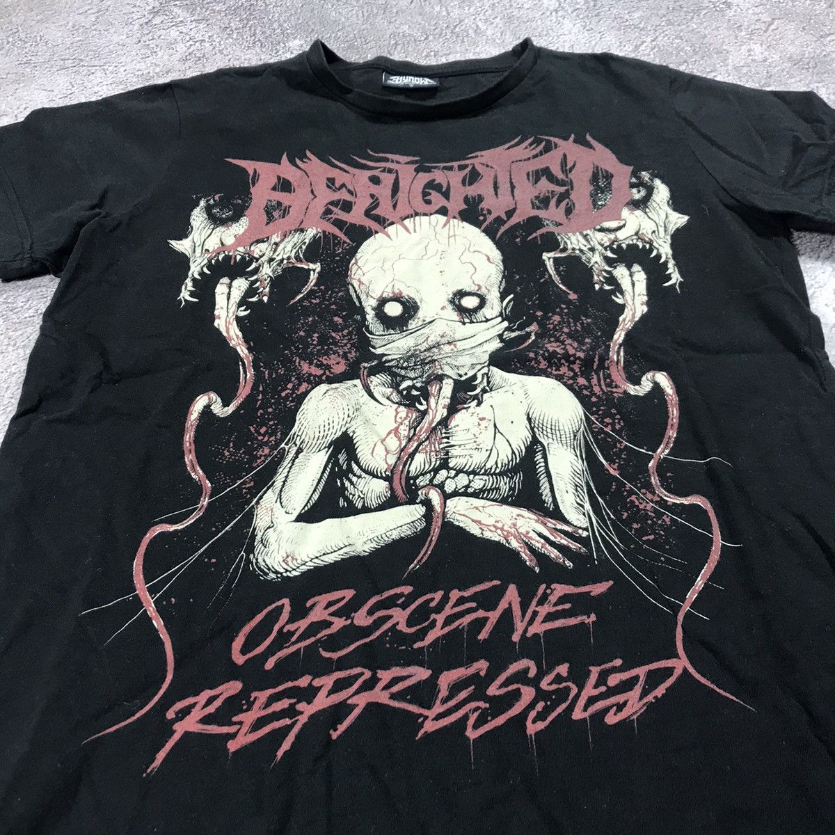 Vintage Vintage Y2K Graphic Tee Skull Horror Punk Streetwear Black S Size US S / EU 44-46 / 1 - 1 Thumbnail