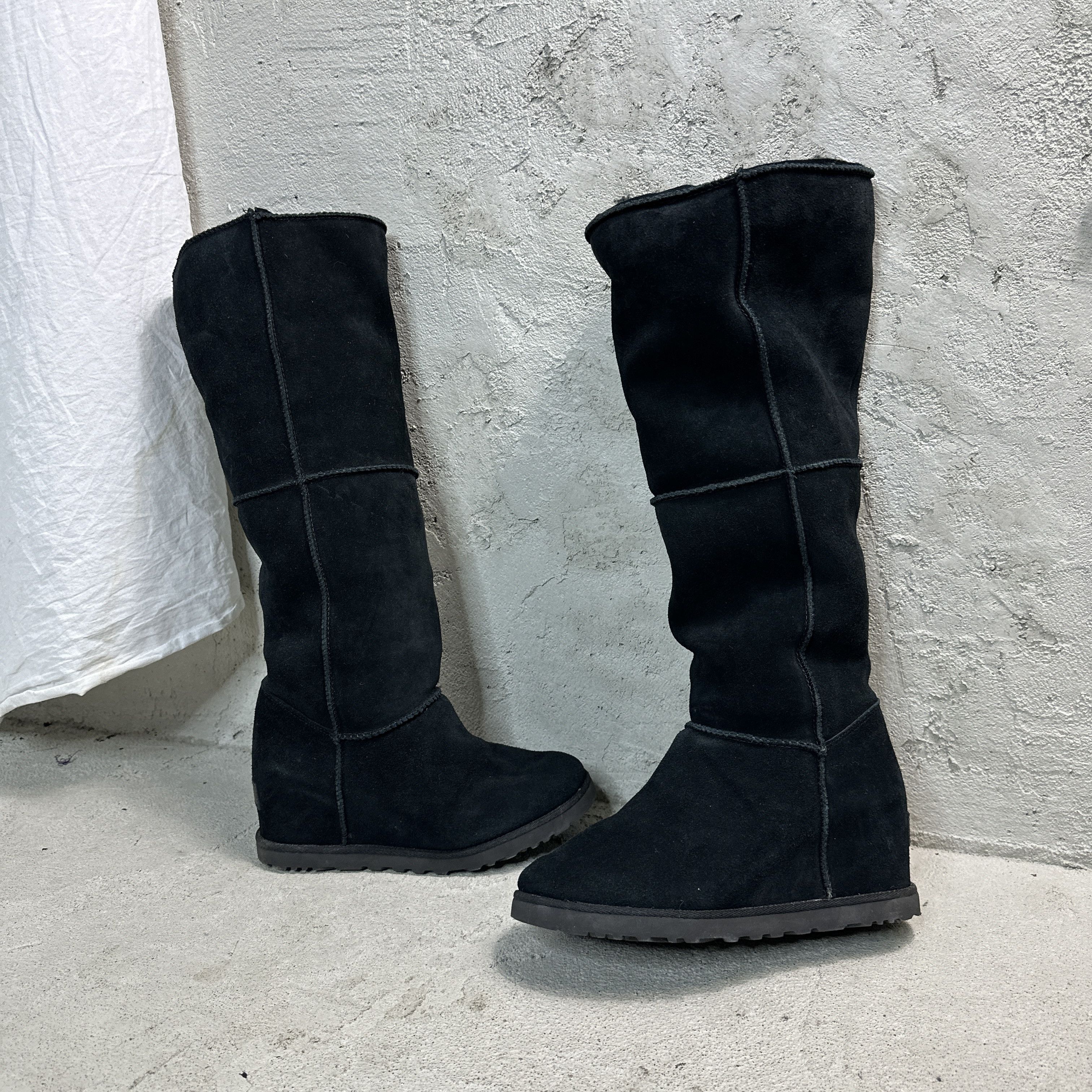 Vintage UGG Platform Wedge Boots Size US 7 / IT 37 - 1 Thumbnail