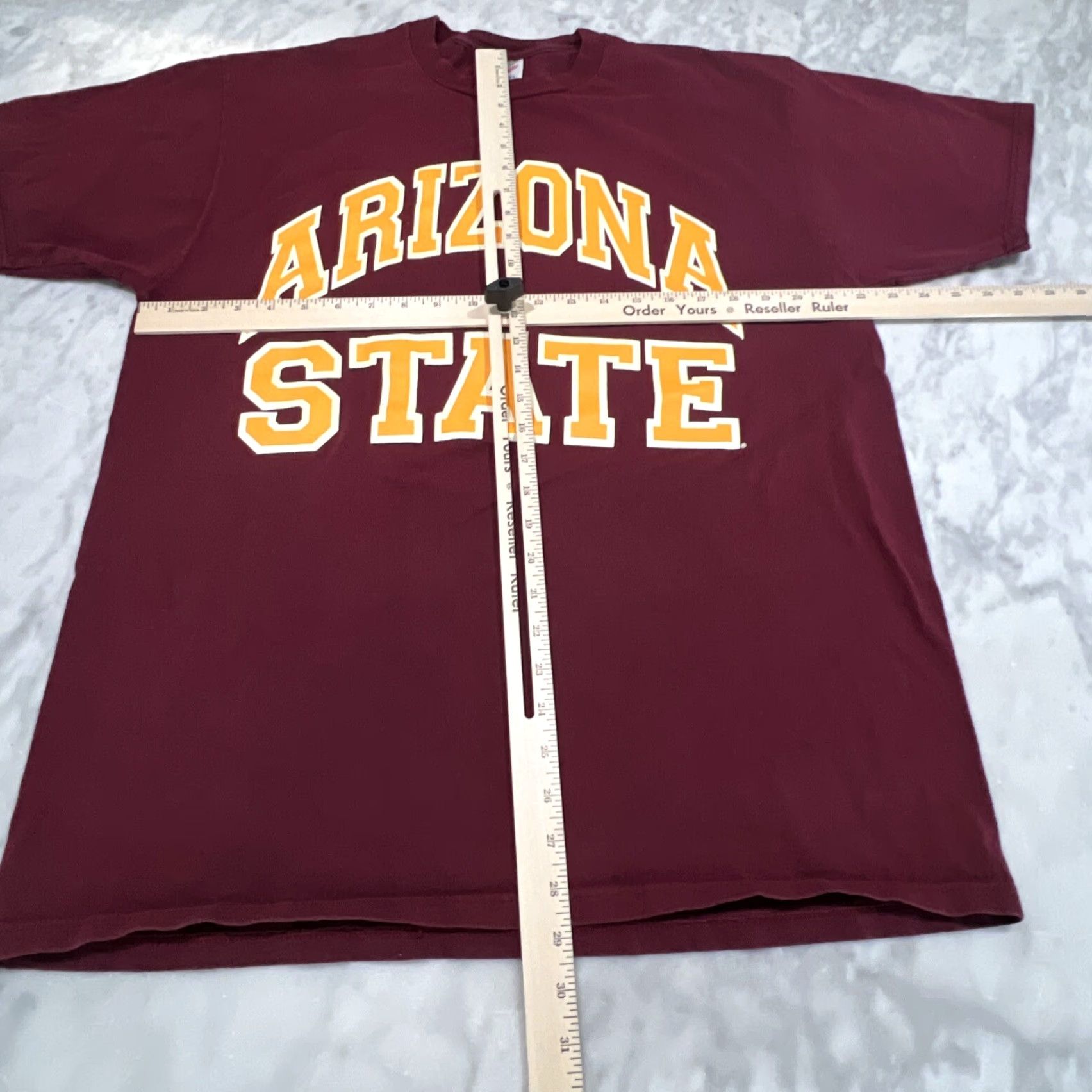 Jerzees VINTAGE Arizona State T Shirt XL Jerzees Tag Made USA Red Gold Men's Short Sleeve Crew Neck 90s College University Size US XL / EU 56 / 4 - 6 Thumbnail