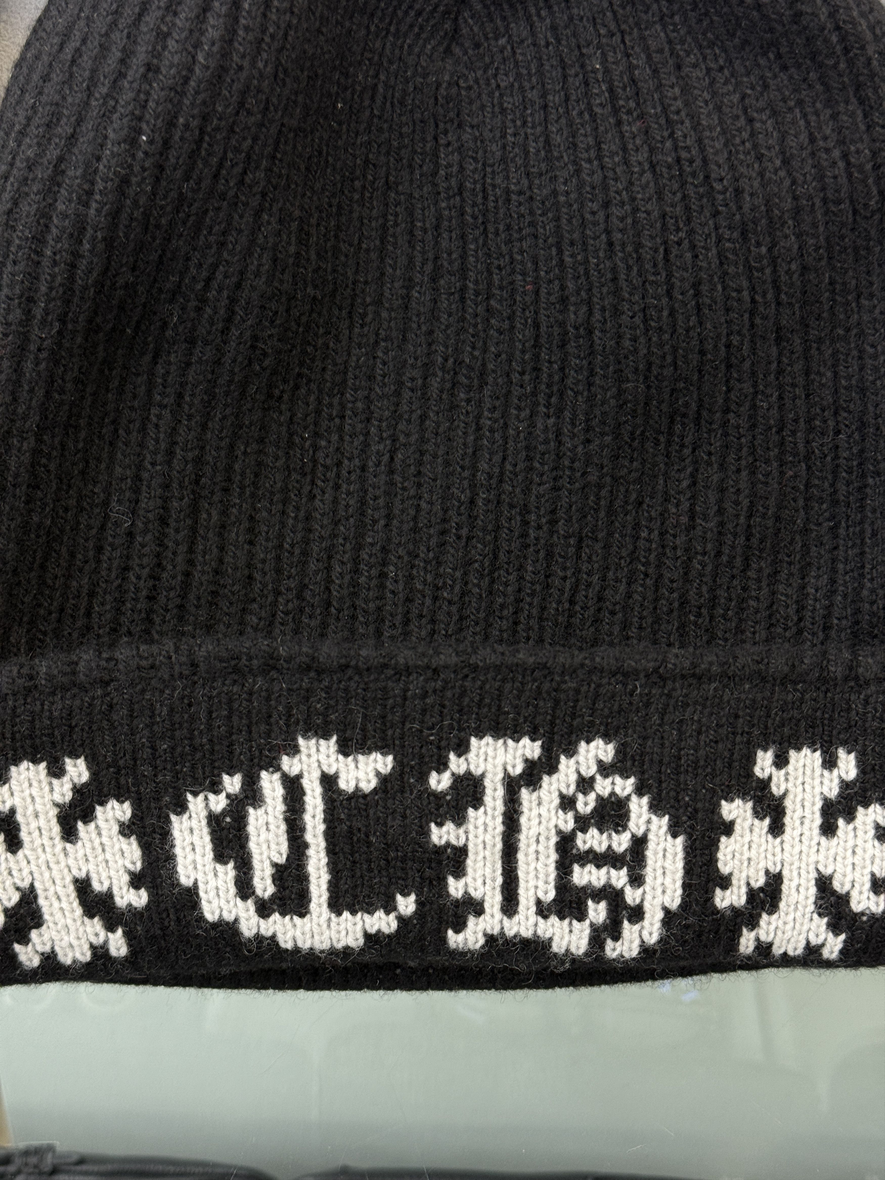 Chrome Hearts Big Daddy Cashmere Beanie Black