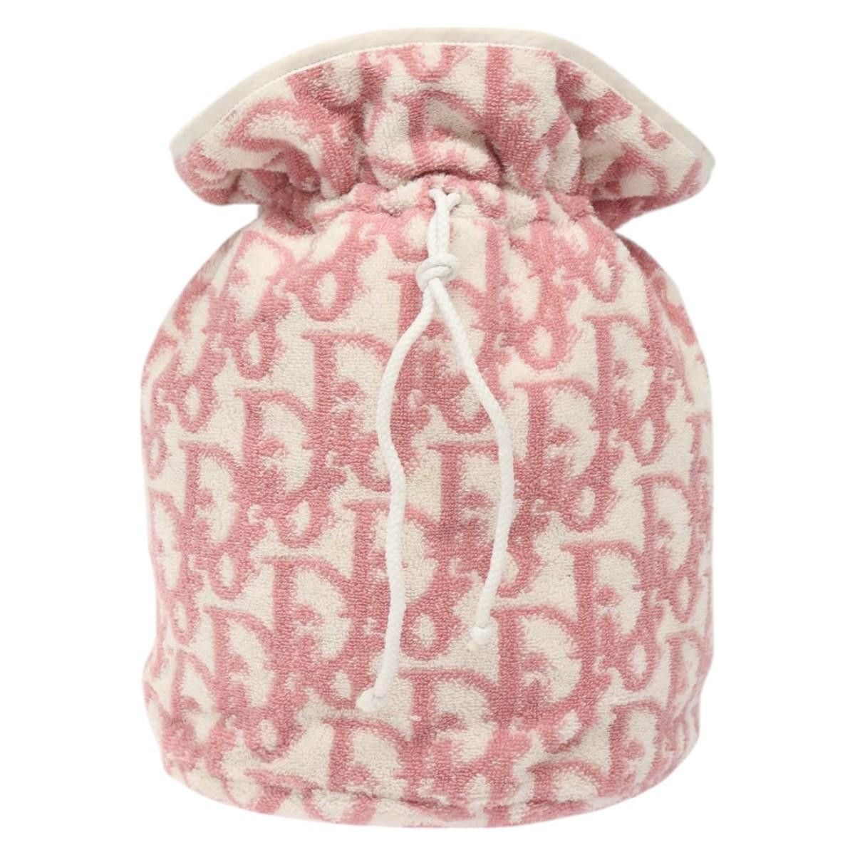 Dior DIOR Pile Trotter Hand Bag Pink White Size ONE SIZE - 2 Thumbnail